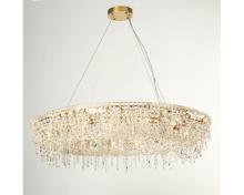 newport  подвесной светильник,polished champagne goldclear crystal d80*h18 cm g9 16*60w, доставка по Казахстану 