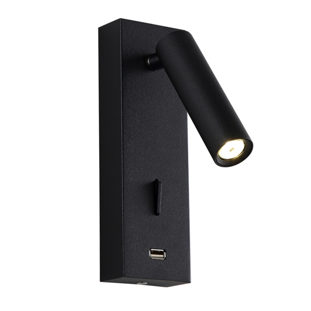 Дополнительная картинка Бра Crystal Lux CLT 210W USB BL Crystal Lux 1400/469