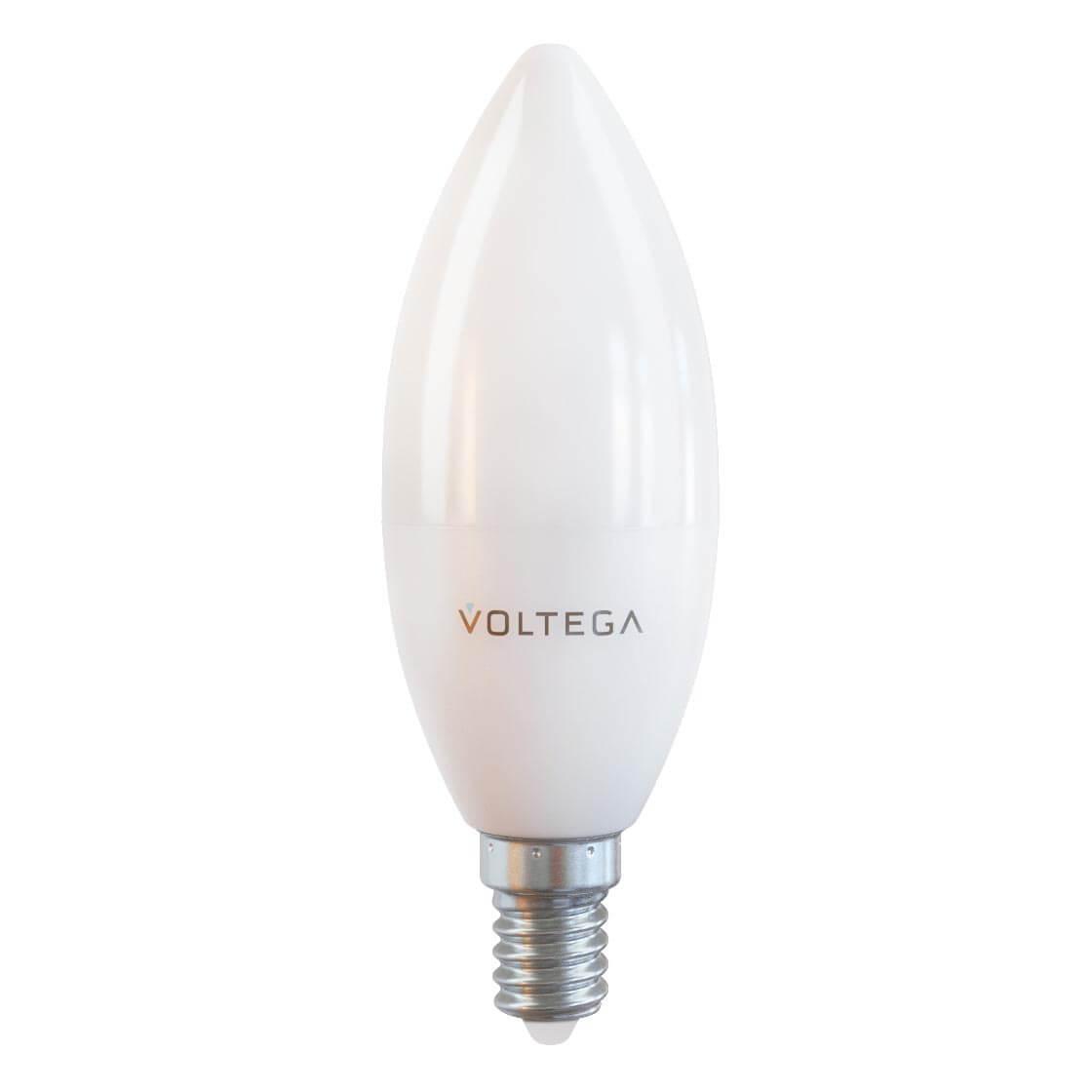 Картинка Лампа светодиодная Voltega E14 10W 4000К матовая VG2-C37E14warm10W 7065