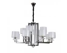 люстры newport 4400 4408+4/c black glossy , люстра, black glossy clear crystal clear glass d91*h57 cm e14 12*60w+ led 2*5w, доставка по Казахстану 