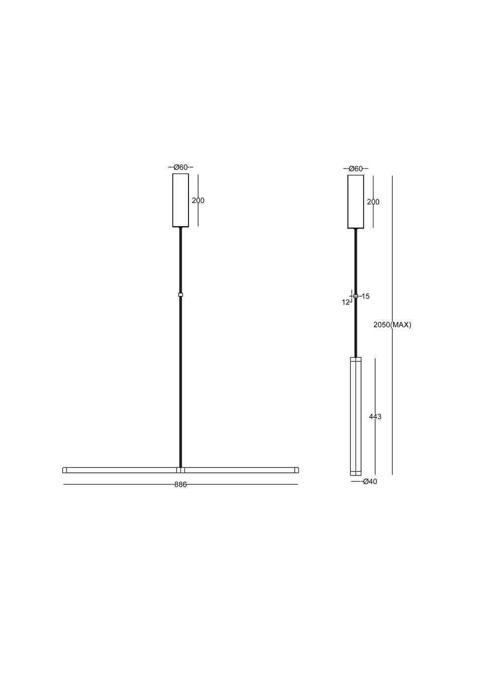 Дополнительная картинка Подвесной светильник Maytoni P096PL-L11BK1