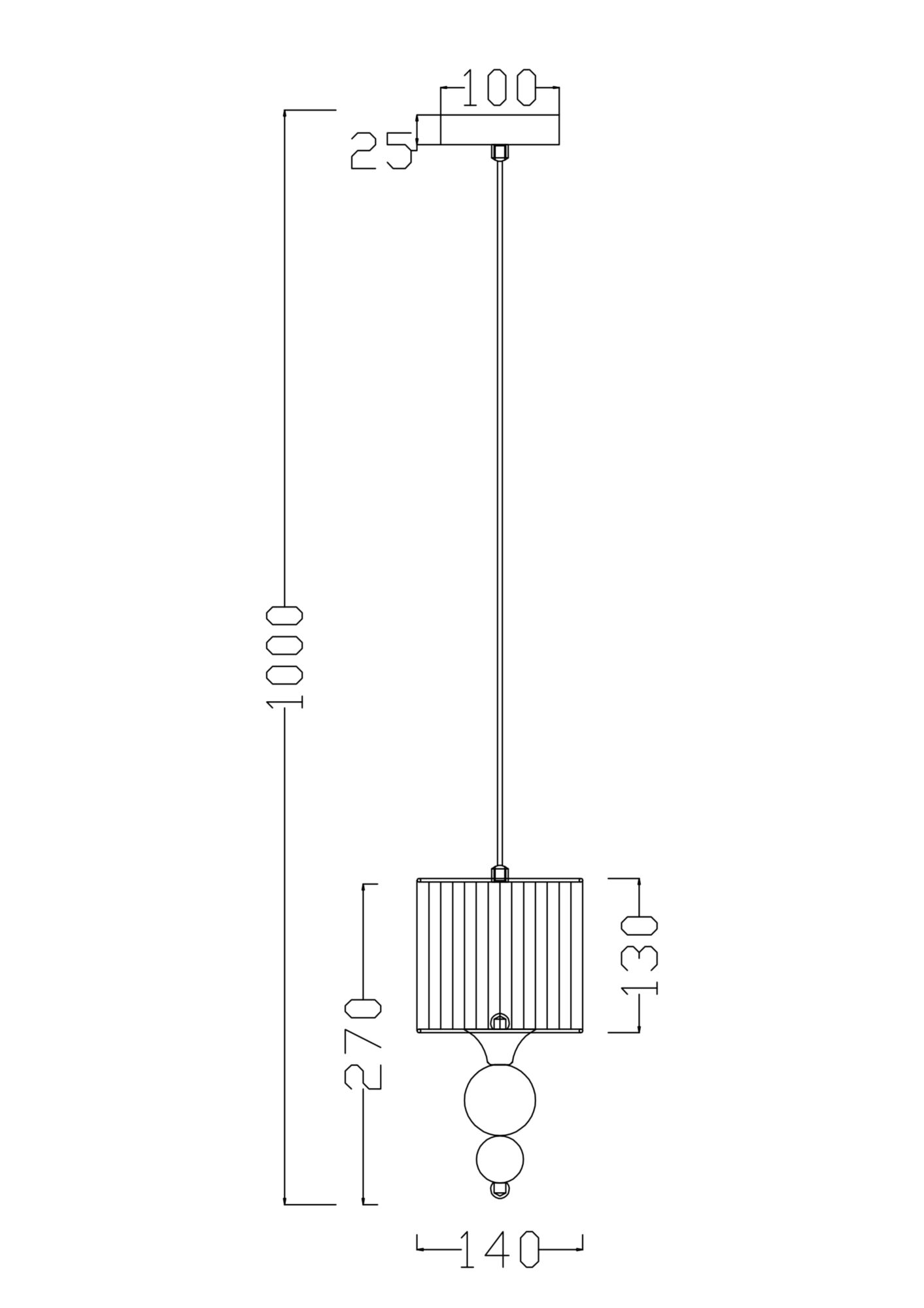Дополнительная картинка Подвесной светильник Freya Lauren FR5093PL-01CH