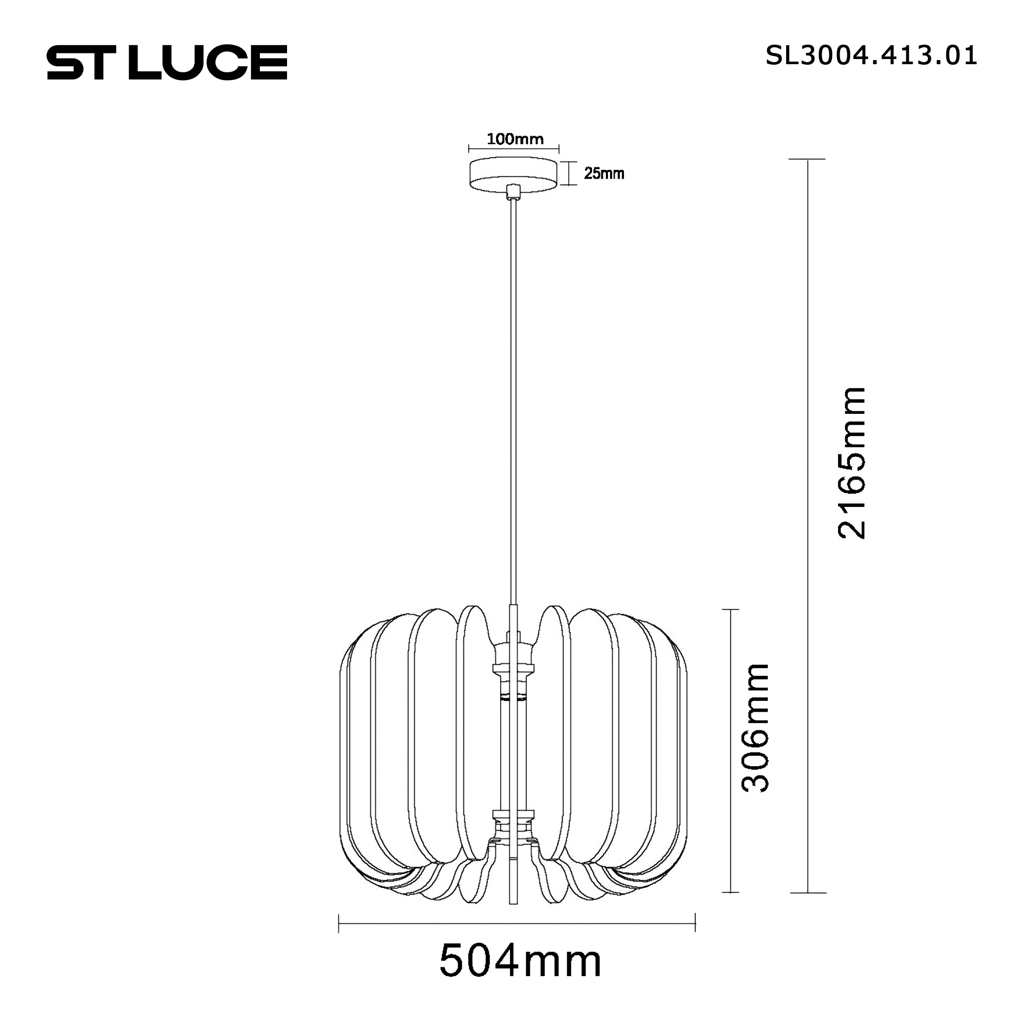 Картинка SL3004.413.01 Светильник подвесной ST-Luce 