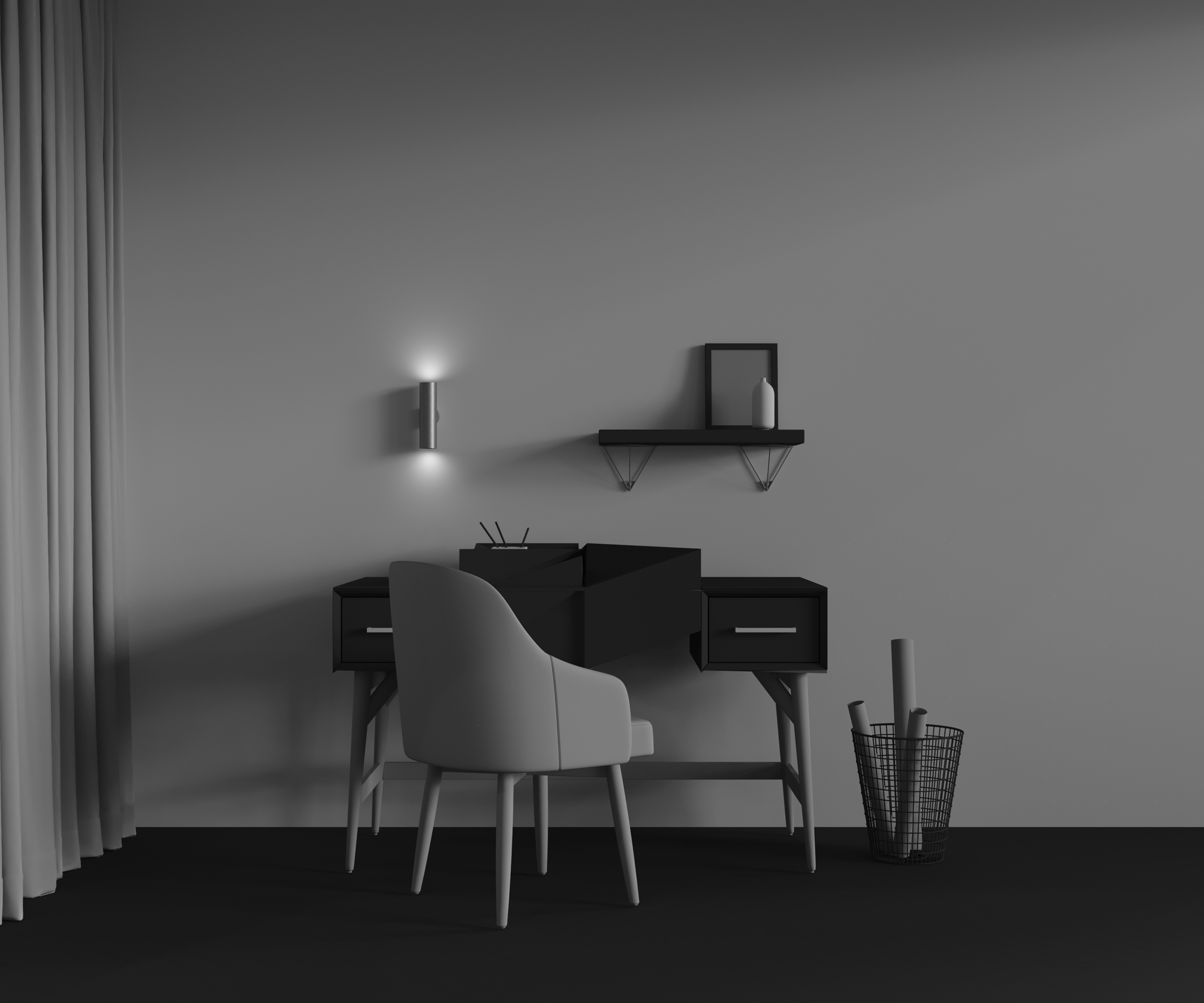 Дополнительная картинка Настенный светильник Technical C080WL-02-GU10-MG