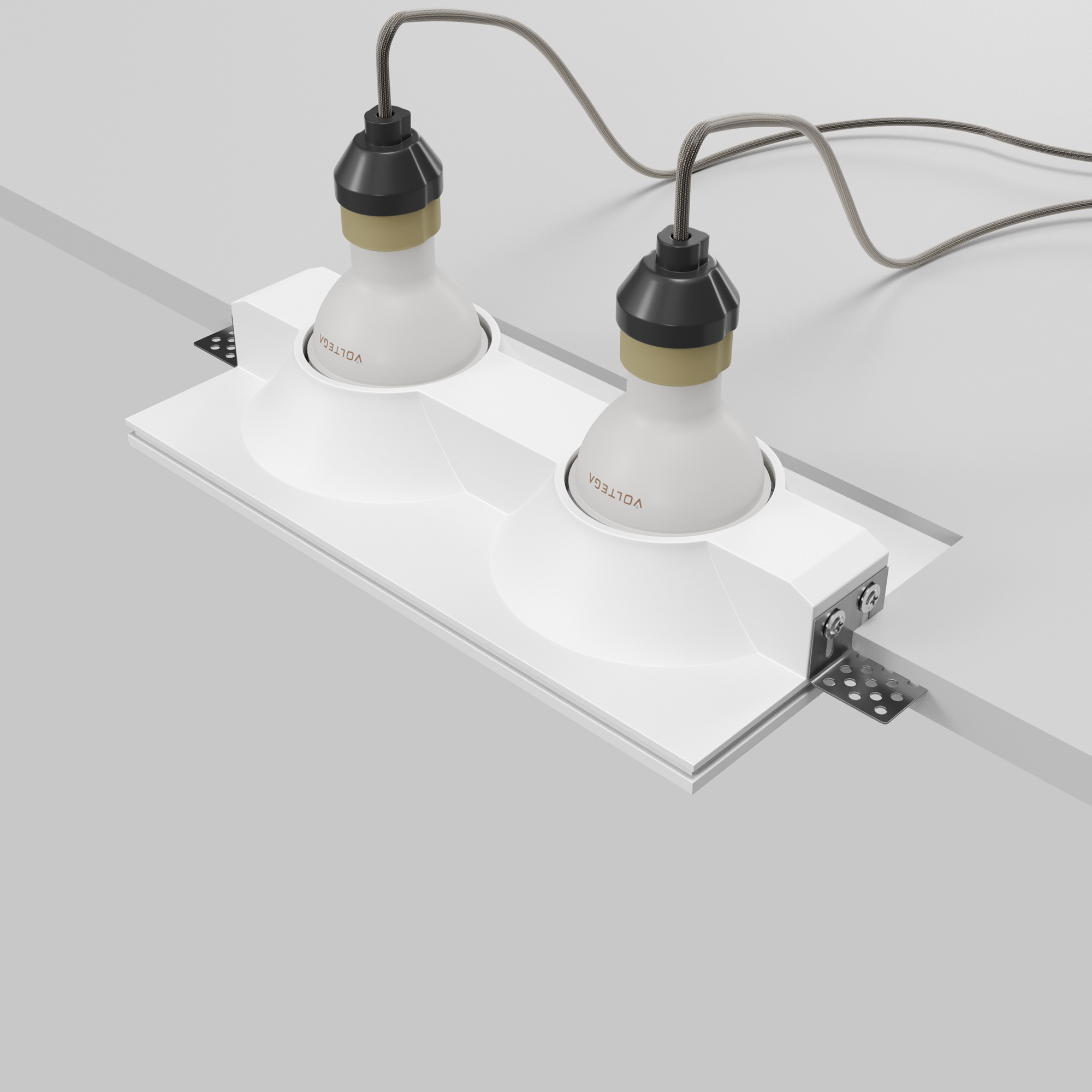 Картинка Встраиваемый светильник Technical DL129-GU10-02-W Gyps Modern