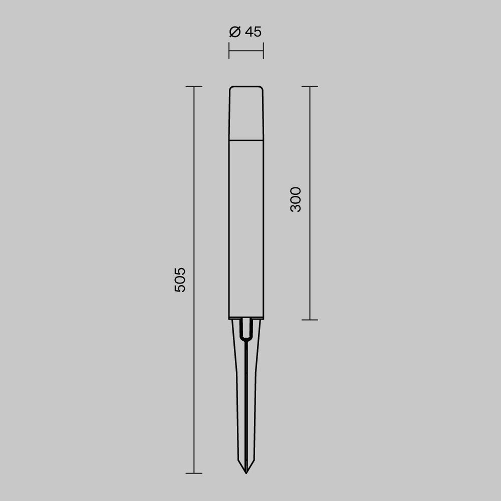 Дополнительная картинка Ландшафтный светильник Outdoor O416FL-L3B3K1