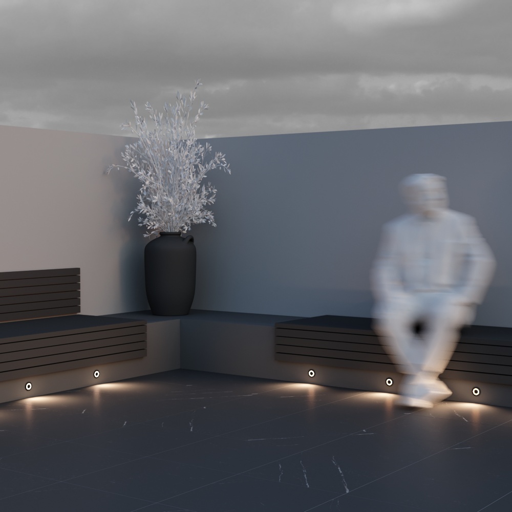 Дополнительная картинка Встраиваемый светильник Maytoni O037-L3B3K