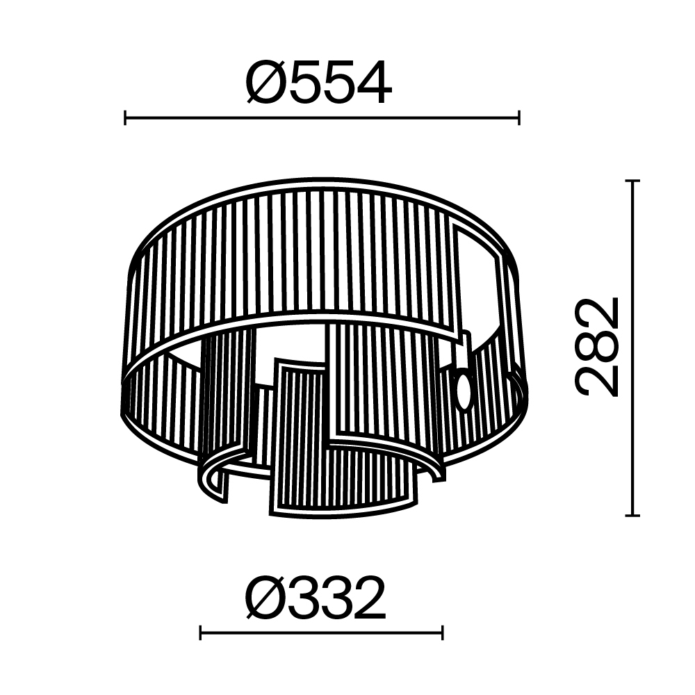 Дополнительная картинка Потолочный светильник Maytoni MOD174CL-06G