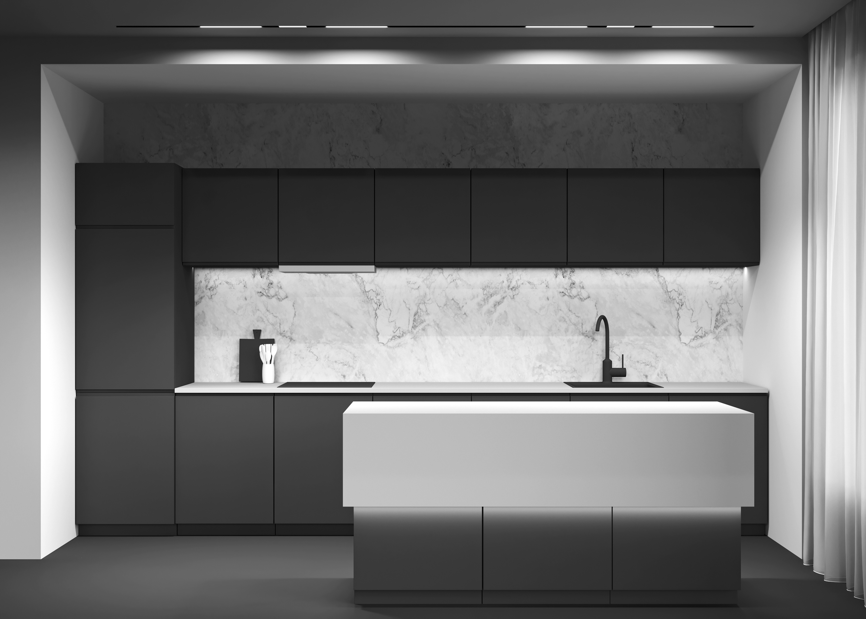 Дополнительная картинка Трековый светильник Technical TR074-2-12W4K-B