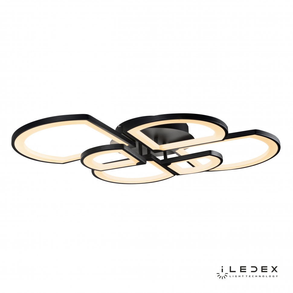 Картинка Потолочная светодиодная люстра iLedex River 6882/6 BK