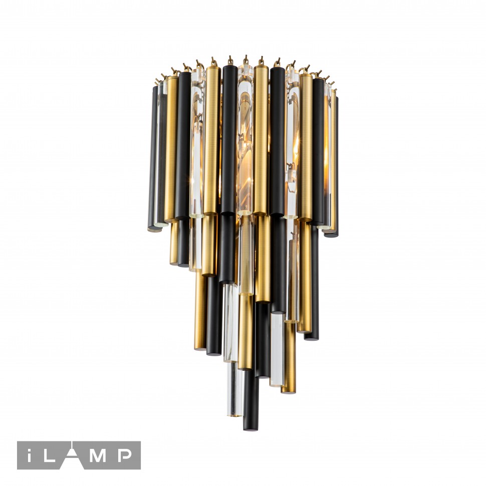 Картинка Настенный светильник iLamp Tribeca 097B-3 Matt Bronze&Black