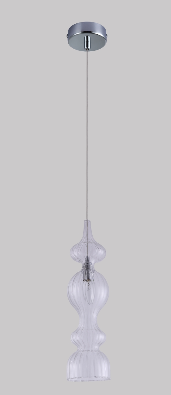 Картинка Светильник подвесной Crystal Lux IRIS SP1 A TRANSPARENT Crystal Lux 2072/201