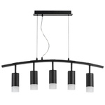 lr7353751 люстра rullo 5х50w gu10 черный  571735 - 214437-5 - 202431-5, доставка по Казахстану 