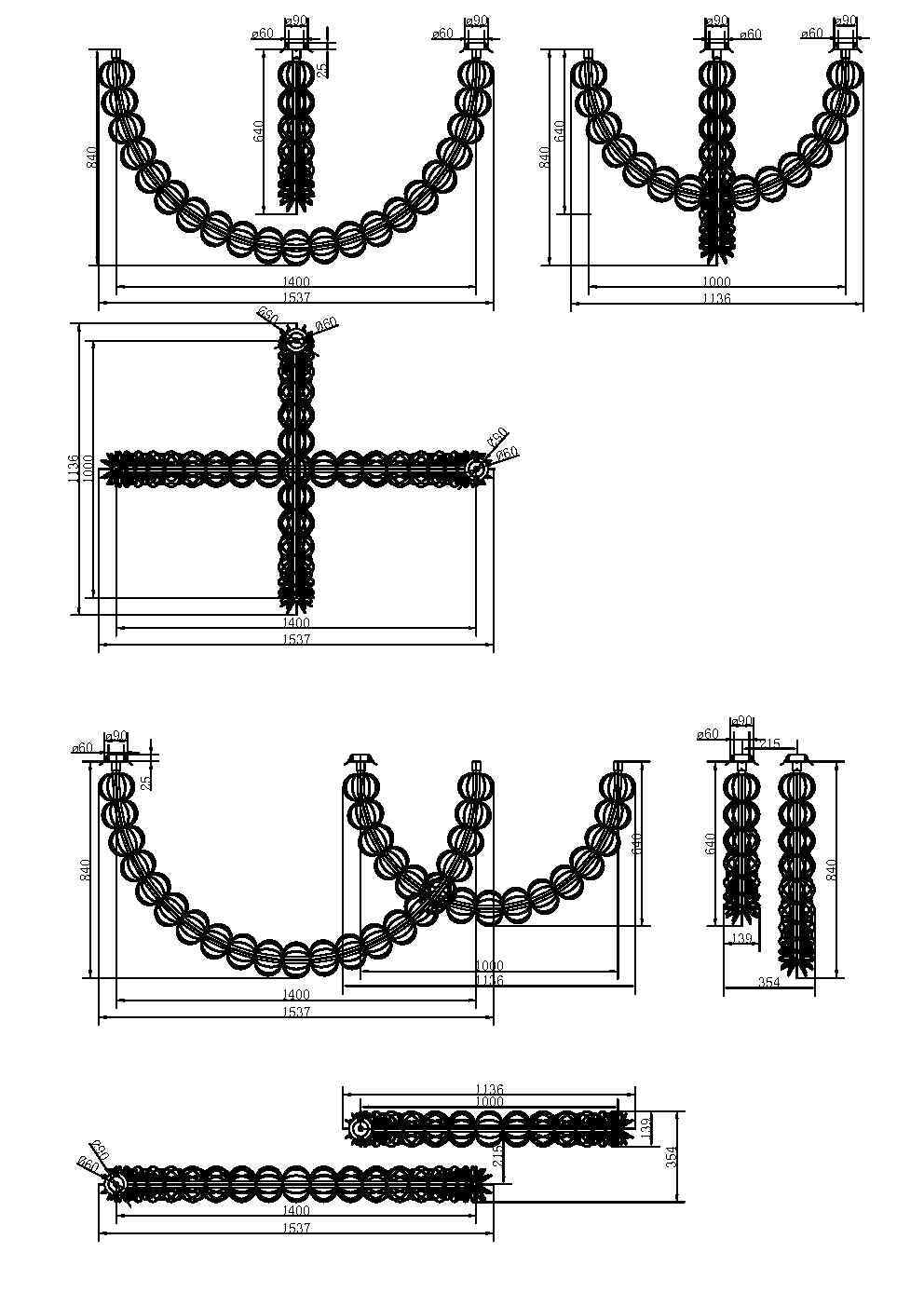 Дополнительная картинка Потолочный светильник Maytoni MOD216PL-L42G3K