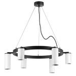 люстры lr016363863 подвесной светильник rullo 6х50w gu10 черный (571016+214436-3+214486-3), доставка по Казахстану 