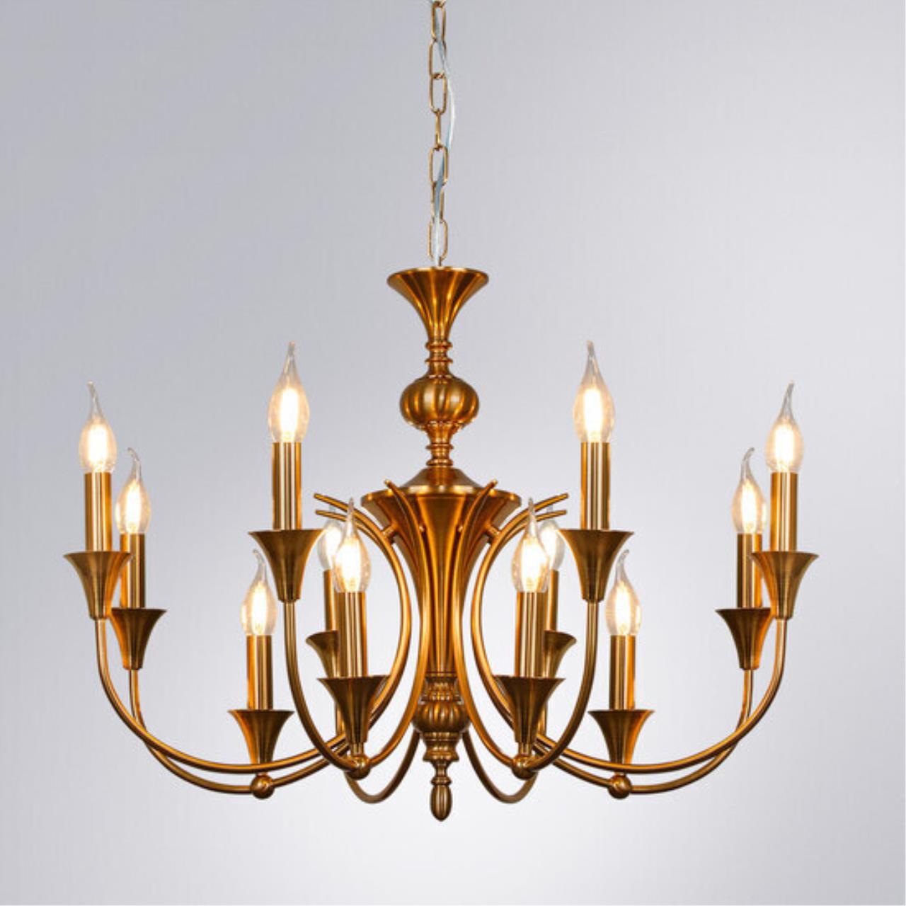 Картинка Подвесная люстра Arte Lamp COLLINETTA A4094LM-12PB