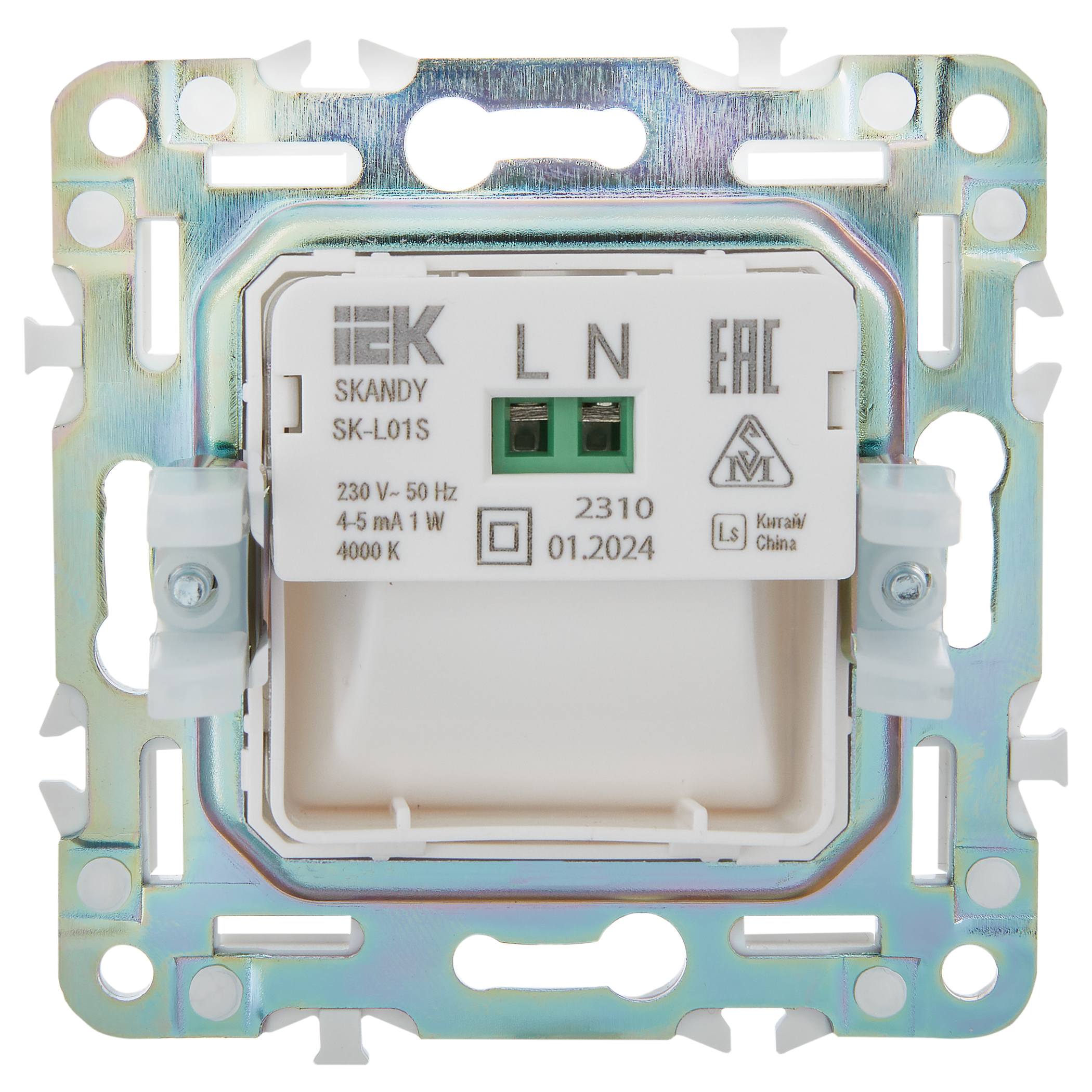 SKANDY Подсветка LED встраиваемая SK-L01S сереб. IEK — фото 2