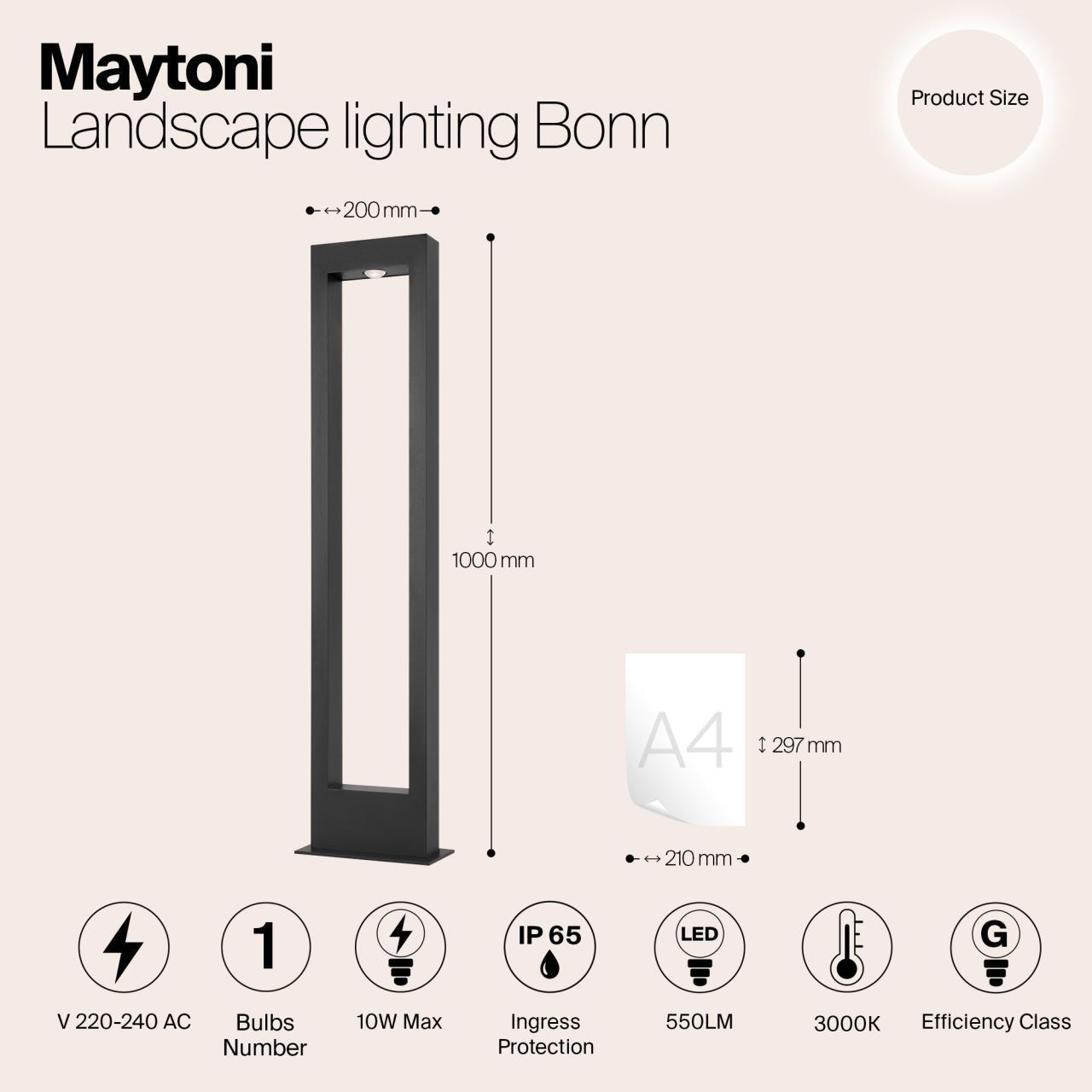 Дополнительная картинка Ландшафтный светильник Outdoor O425FL-L10GF