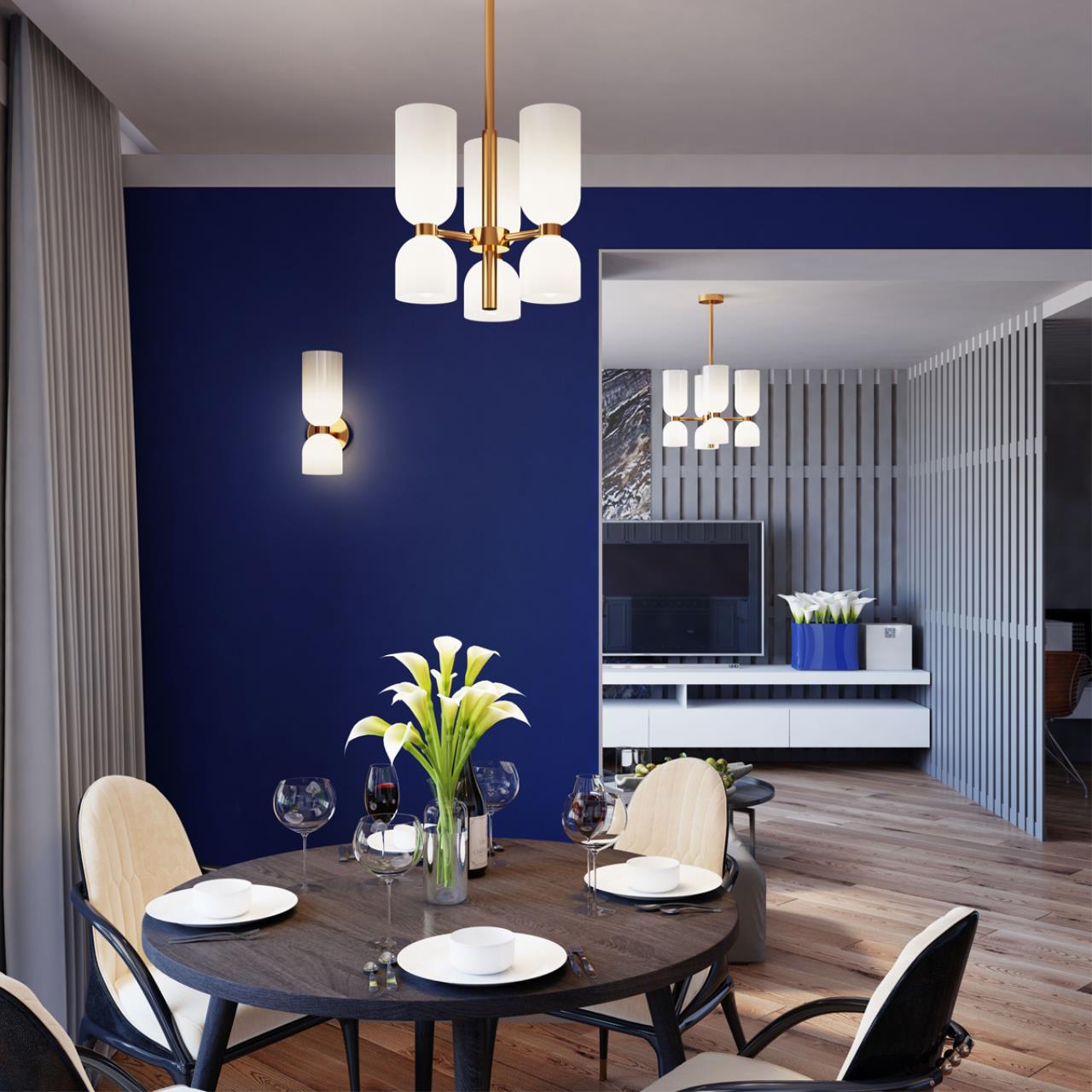 Картинка Подвесная люстра Odeon Light Midcent Orinoco 4798/8