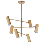 718263 (md2166-6a) люстра roma 6х28w gu10 (led)  champagne gold (в комплекте), доставка по Казахстану 