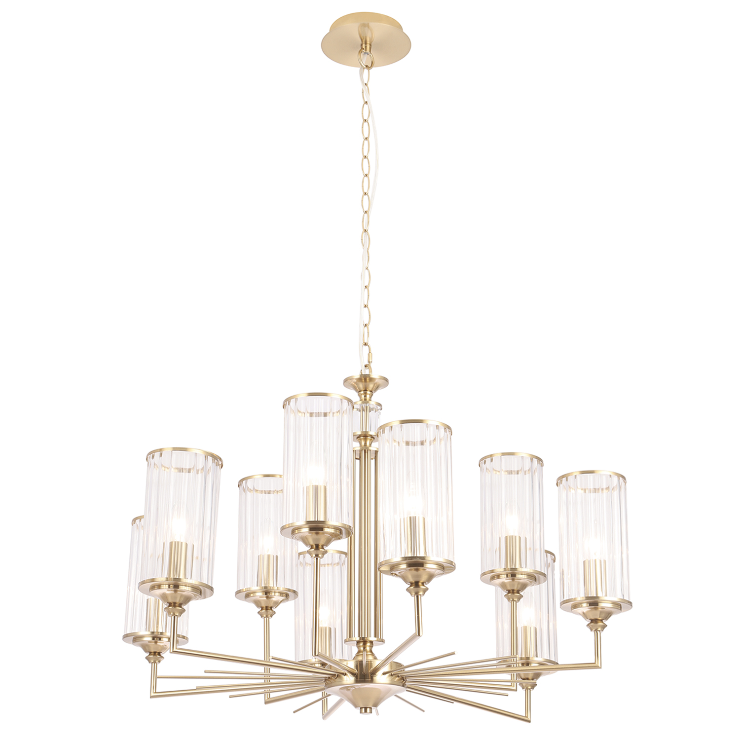 люстра crystal lux gloria sp9 brass crystal lux 1910/309, доставка по Казахстану 