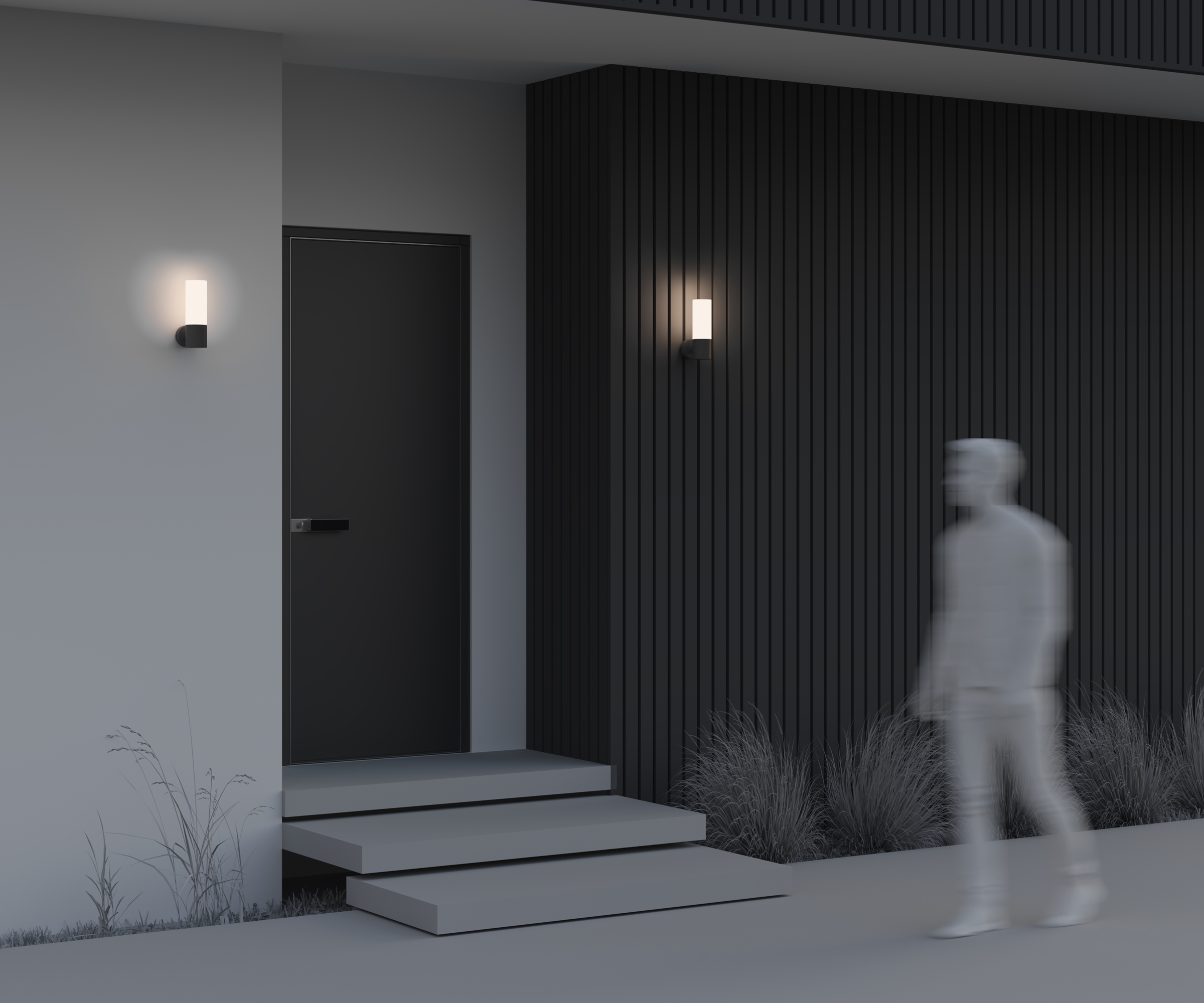 Дополнительная картинка Настенный светильник (бра) Outdoor O418WL-01B