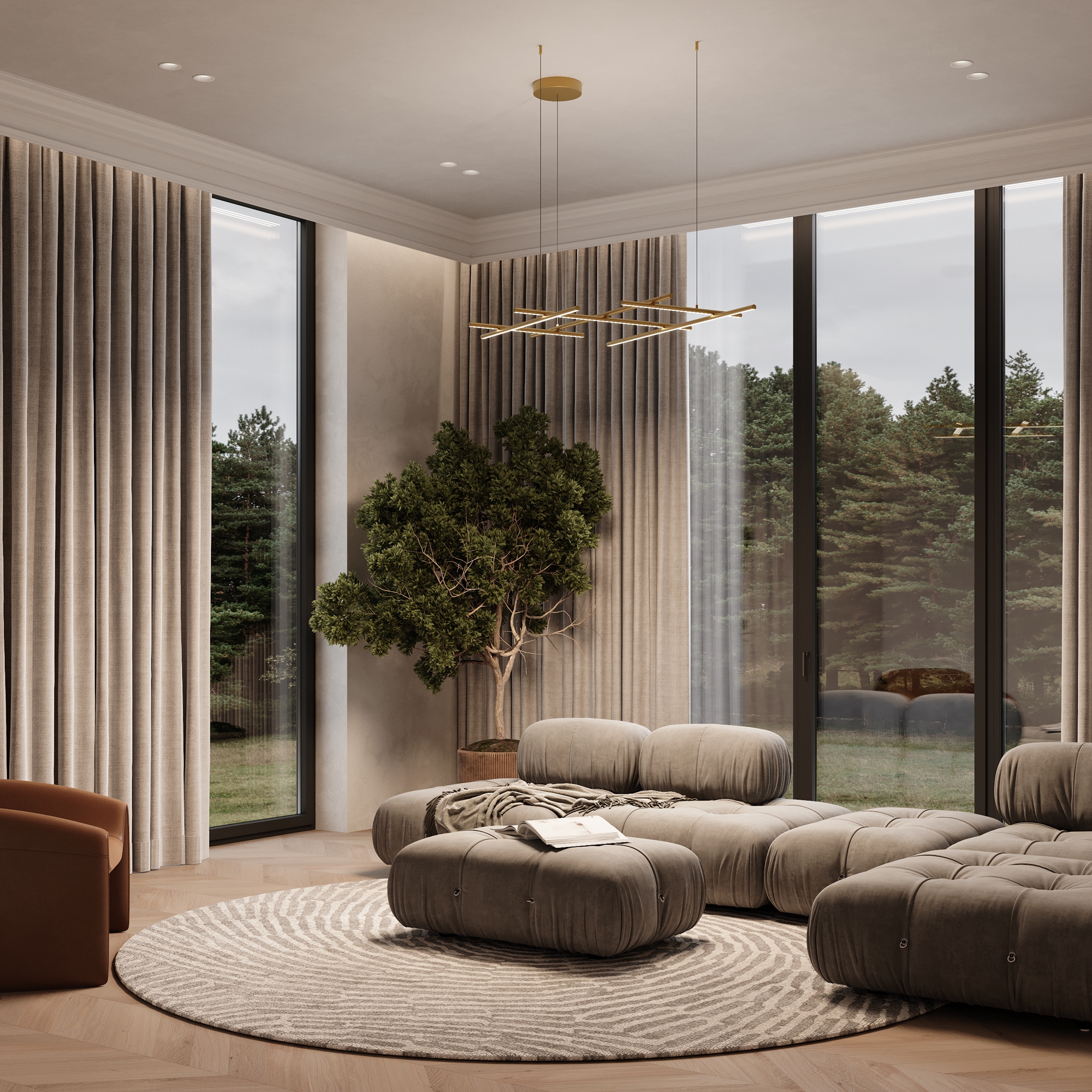 Дополнительная картинка Подвесной светильник Maytoni MOD278PL-L86G3K