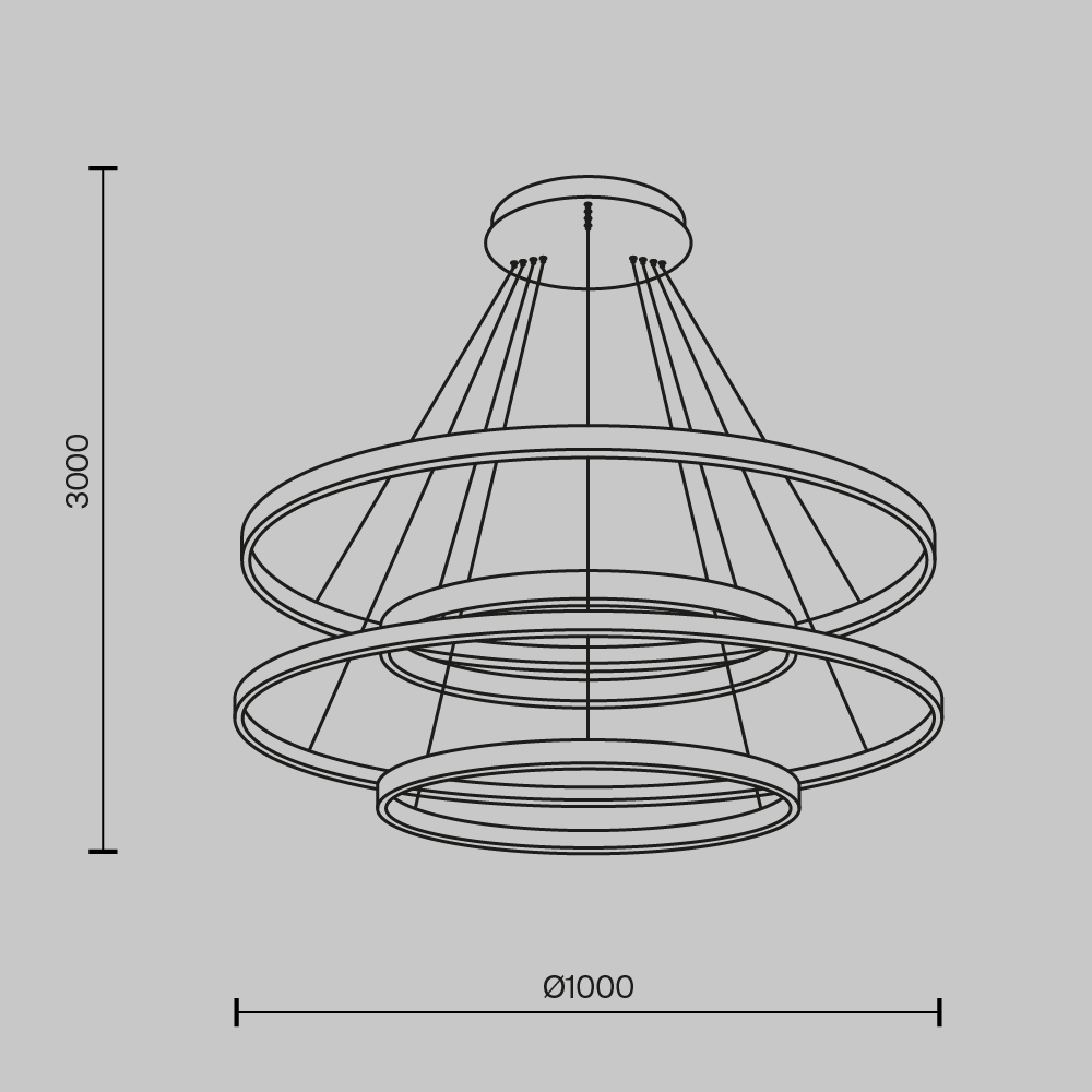 Дополнительная картинка Подвесной светильник Maytoni MOD058PL-L174BK