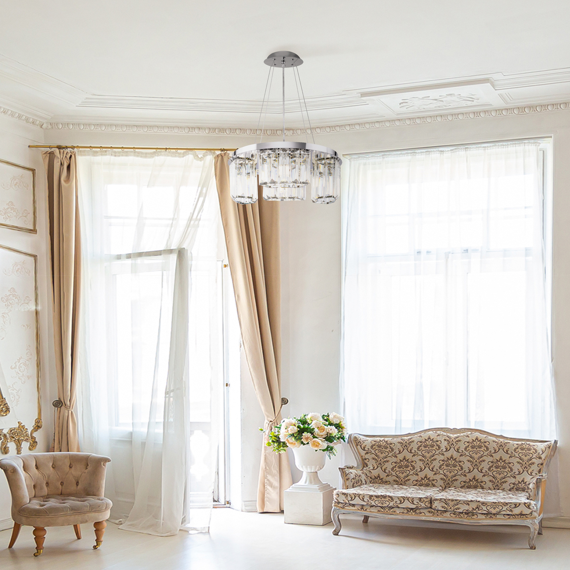 Дополнительная картинка Подвесная люстра Maytoni Colline MOD083PL-04CH