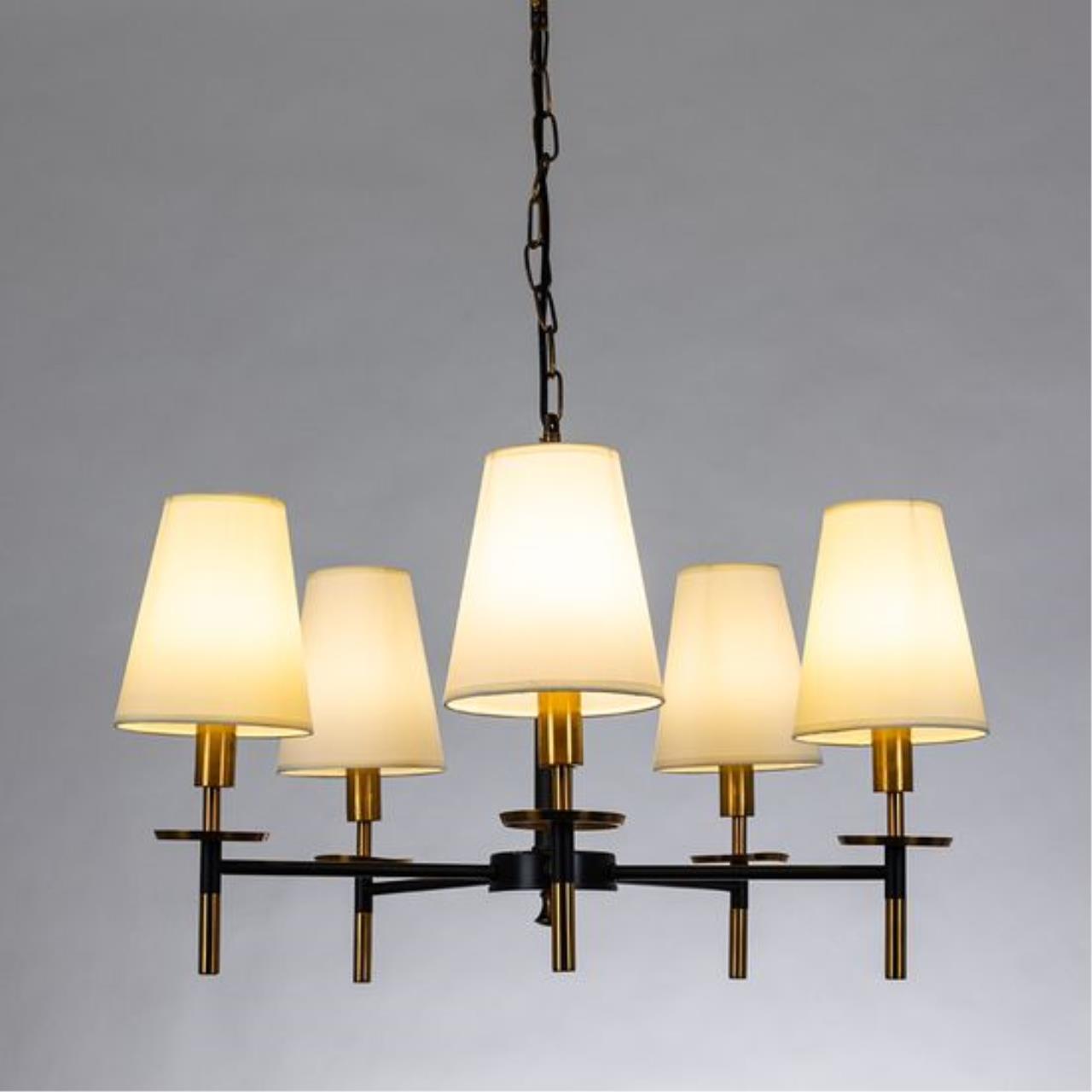 Дополнительная картинка Подвесная люстра Arte Lamp RICCARDO A4075LM-5BK