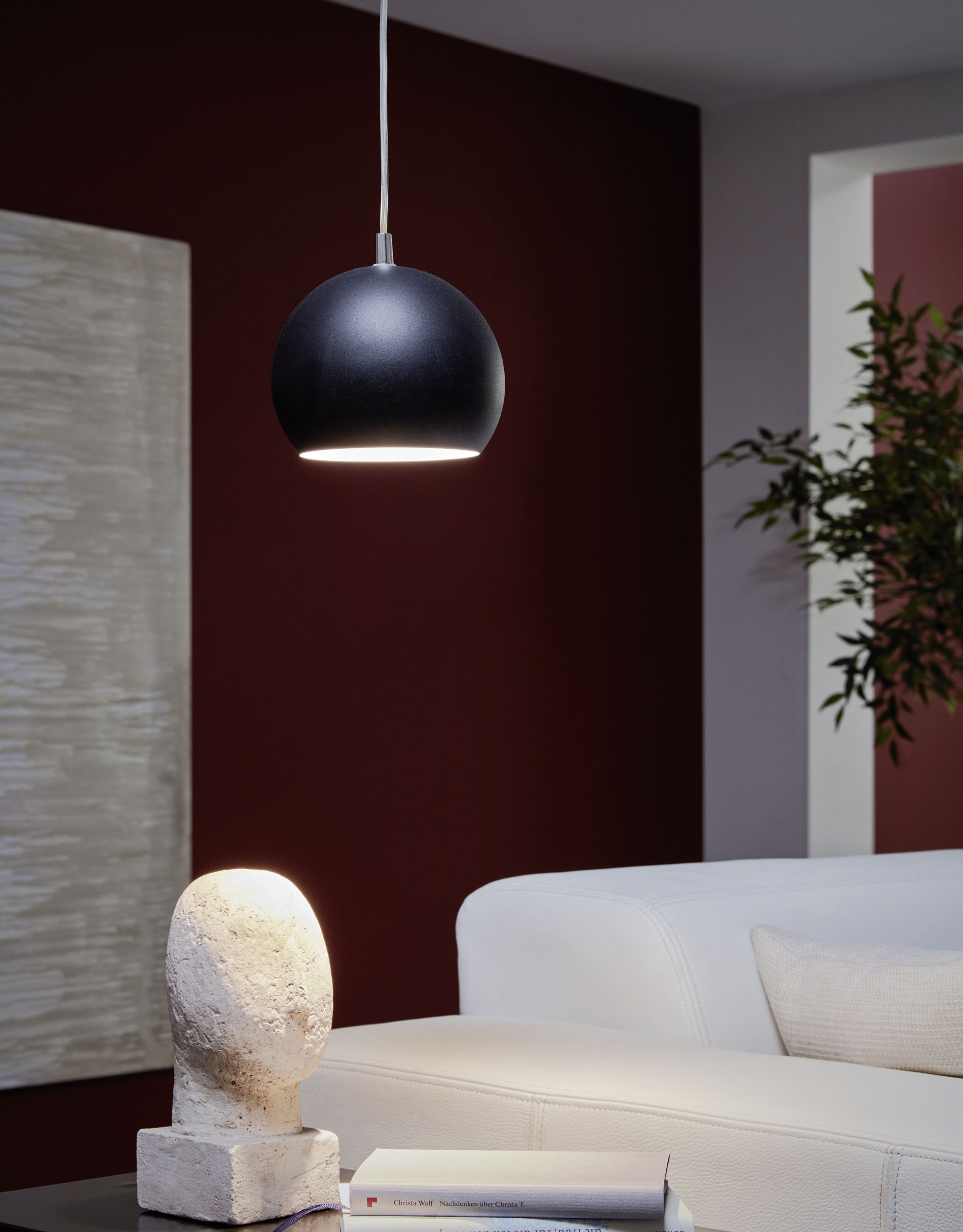 Картинка Светильник подвесной PETTO LED  HL/1 GU10 SCHWARZ, сталь