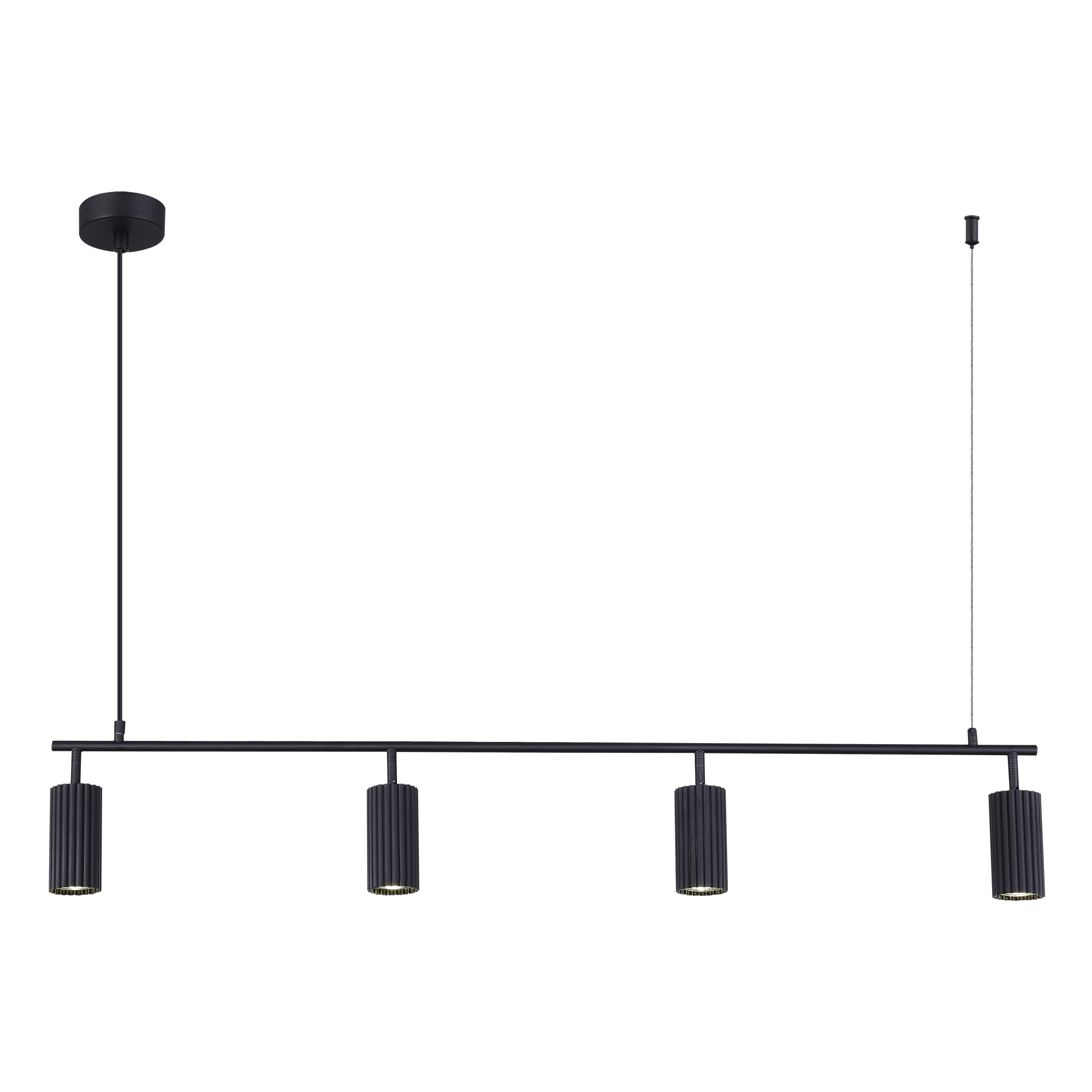 люстры sl1213.403.04 светильник подвесной st-luce черный/черный gu10 4*5w 4000k, доставка по Казахстану 