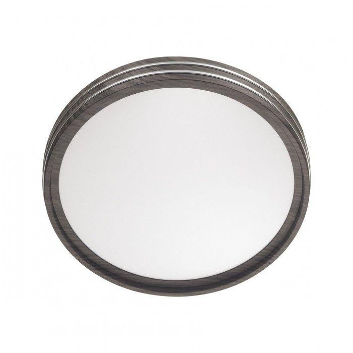 Картинка 7604/DL PALE SN 022 Светильник пластик/белый/венге/хром LED 48Вт без ДУ 4000К D390 IP43 TROSTO