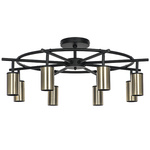 люстры lr718318 люстра rullo 8х50w gu10 черный - бронза  571718 - 214431-8, доставка по Казахстану 