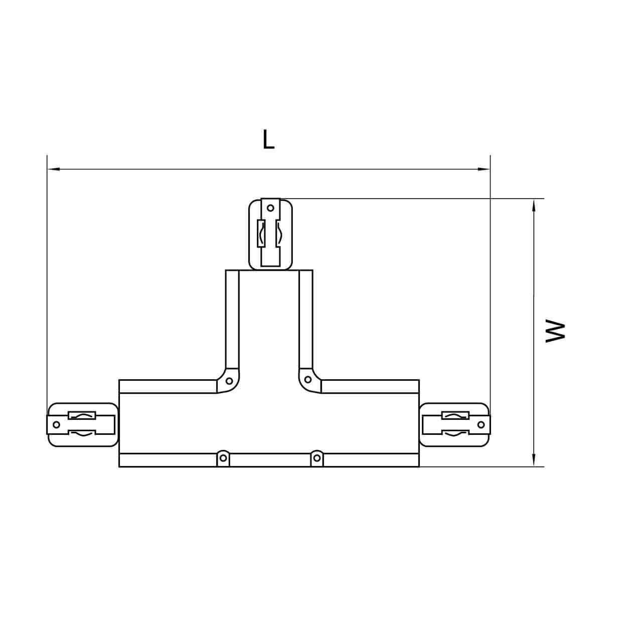 Дополнительная картинка Коннектор T-образный Lightstar Barra 504137