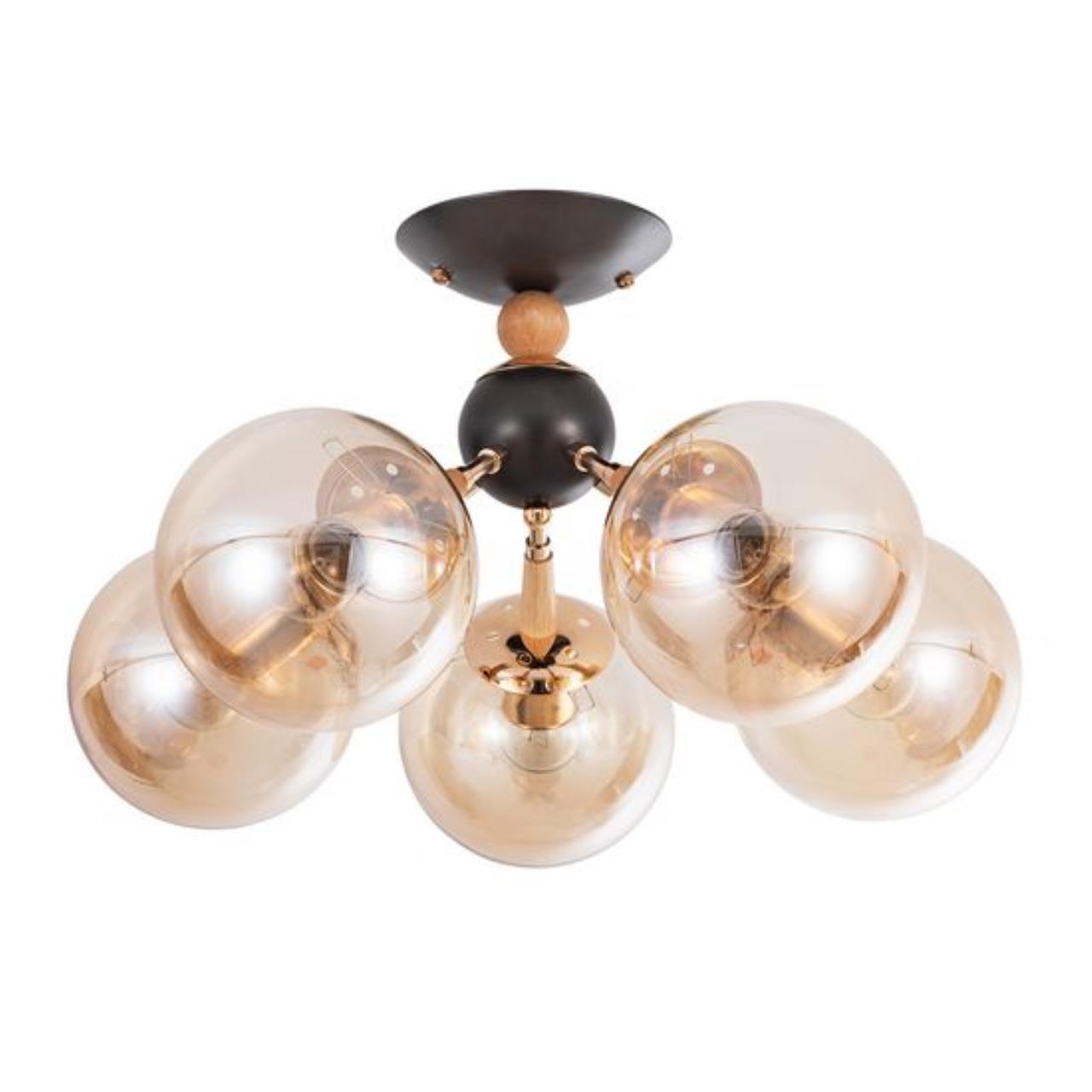 Дополнительная картинка Потолочный светильник Arte Lamp BOSTON A4485PL-5BK