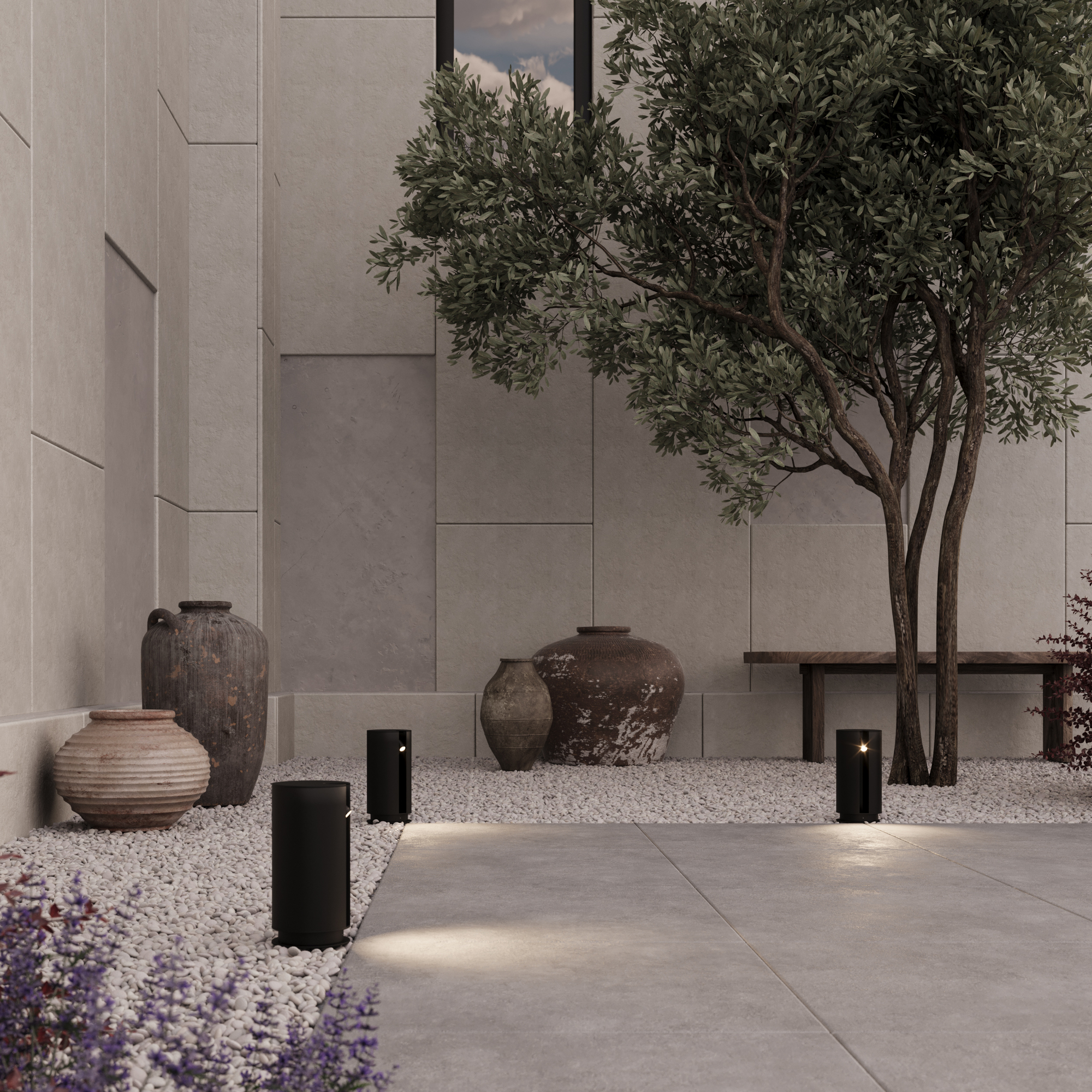 Дополнительная картинка Ландшафтный светильник Outdoor O468FL-L3B3K