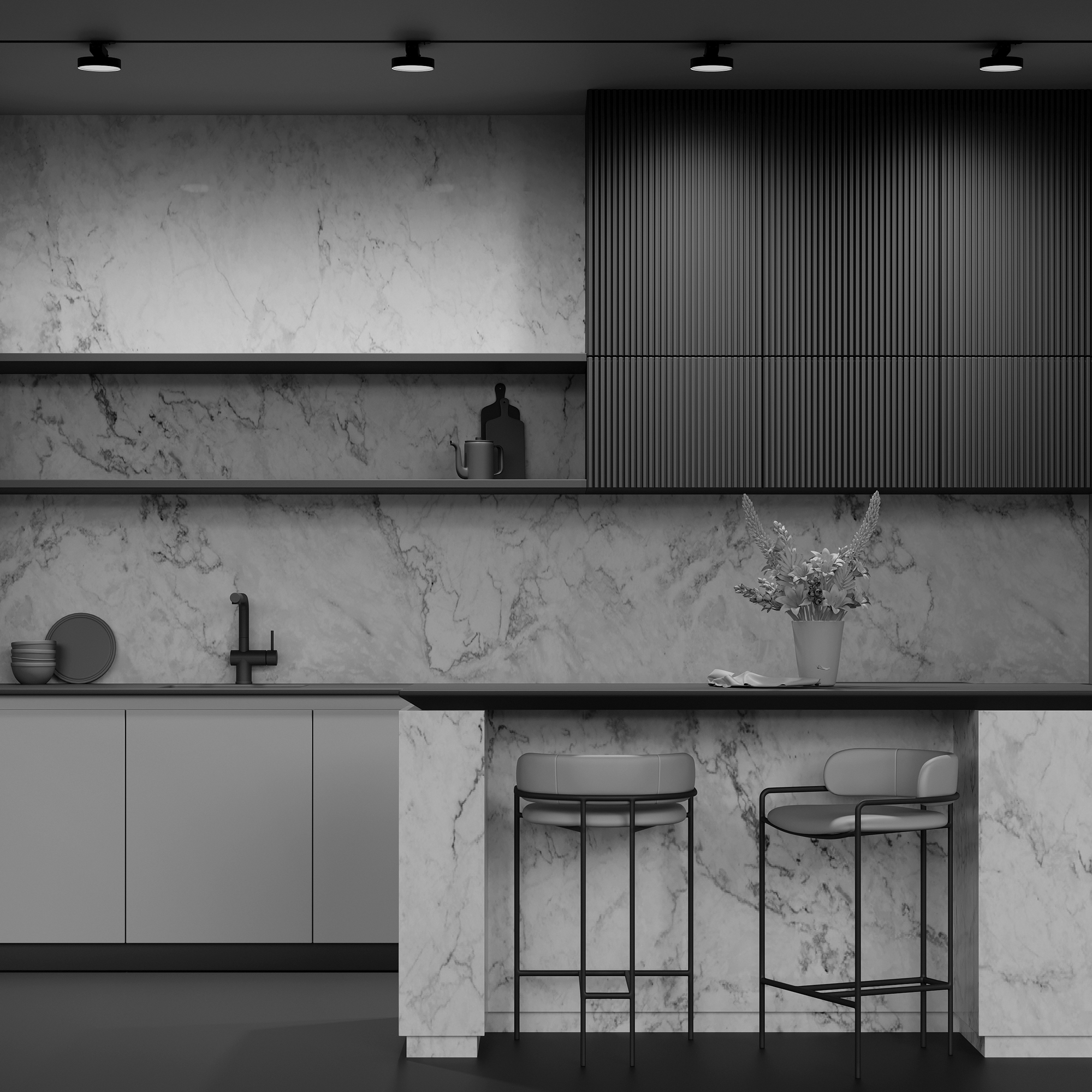 Дополнительная картинка Трековый светильник Technical TR043-1-12W3K-B