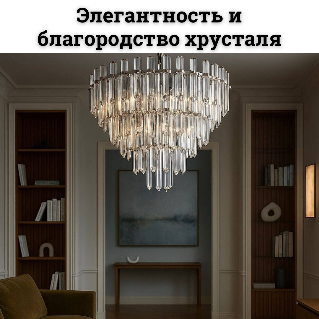 Новая хрустальная коллекция люстр Rosie