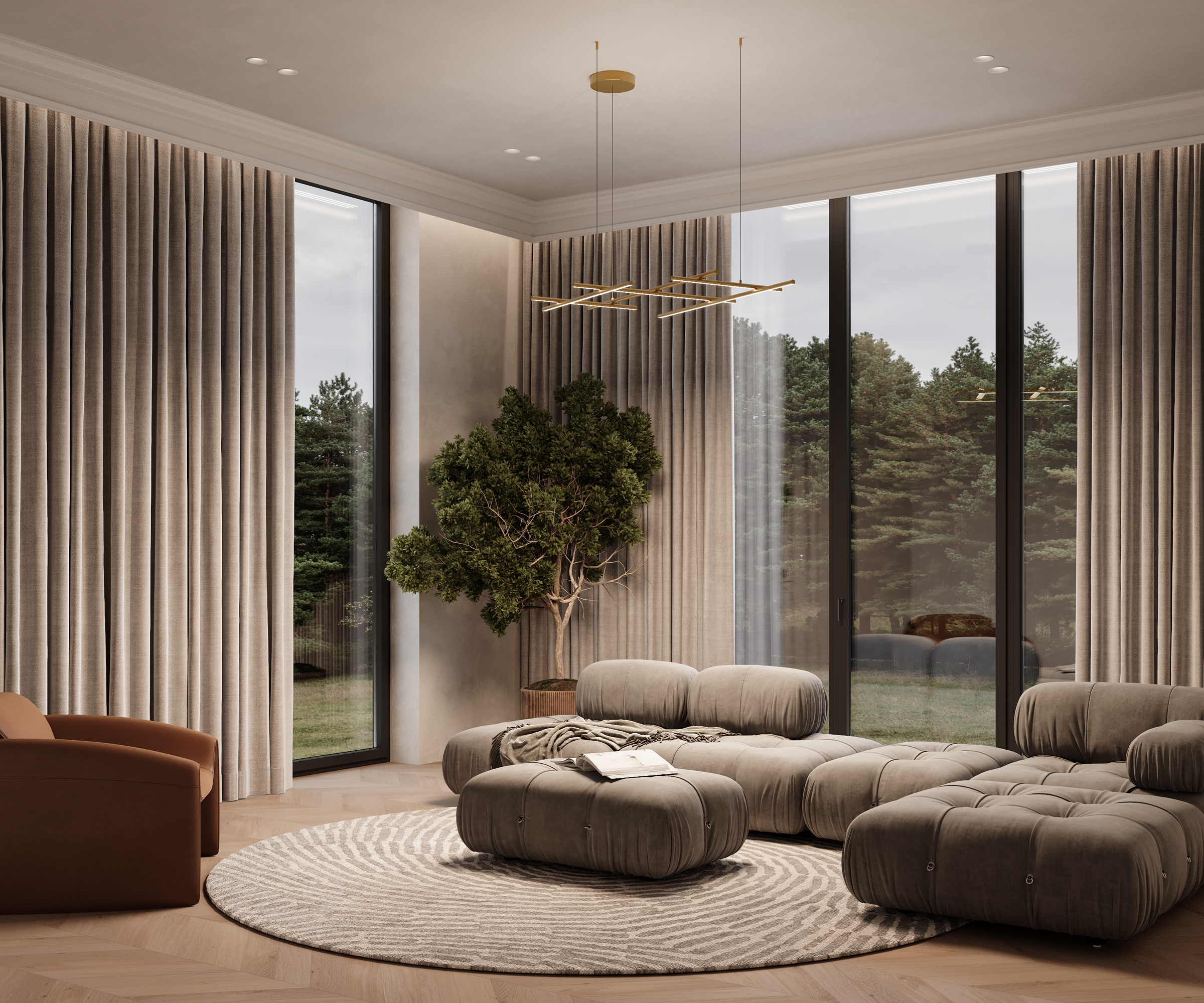 Дополнительная картинка Подвесной светильник Maytoni MOD278PL-L86G3K