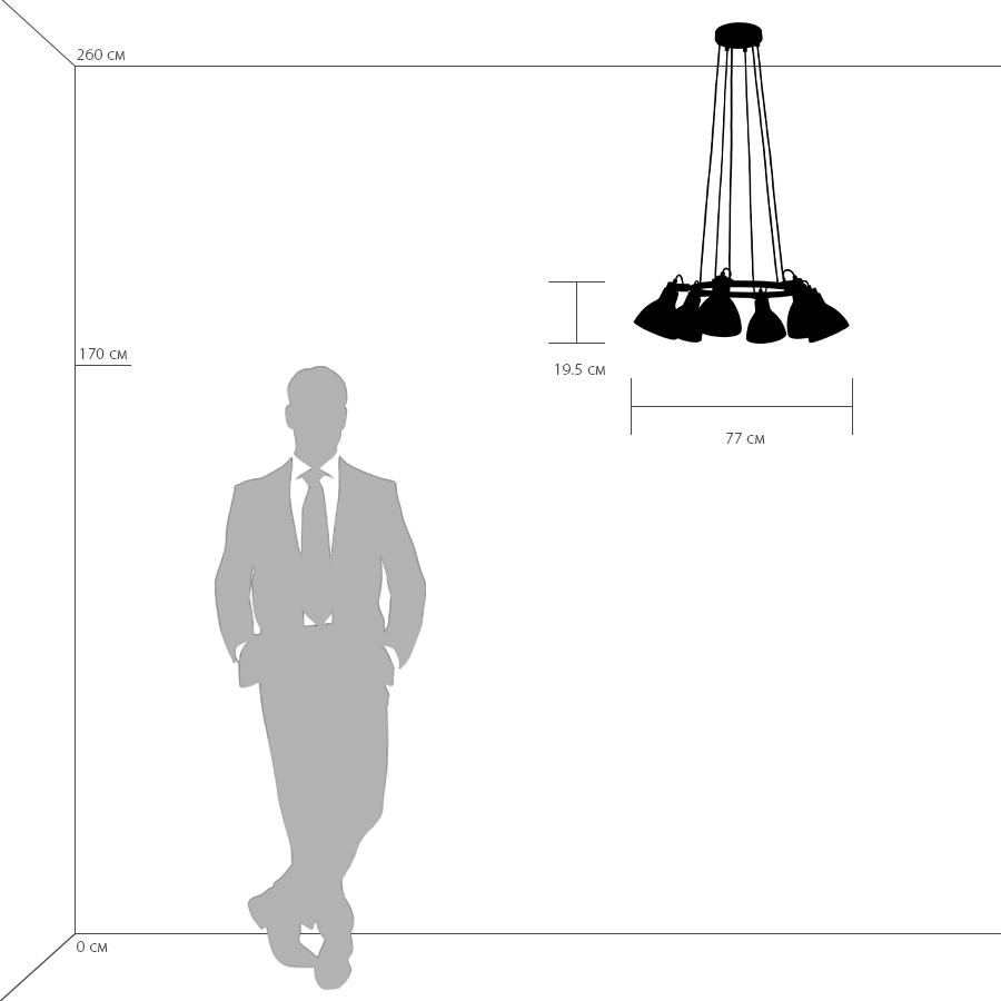 Дополнительная картинка Подвесная люстра Lightstar Acrobata 761160