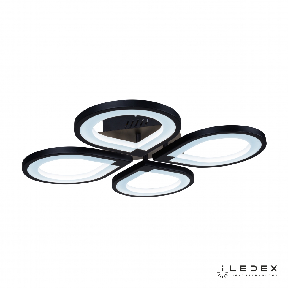 Картинка Потолочная светодиодная люстра iLedex Clover 6885/4 BK