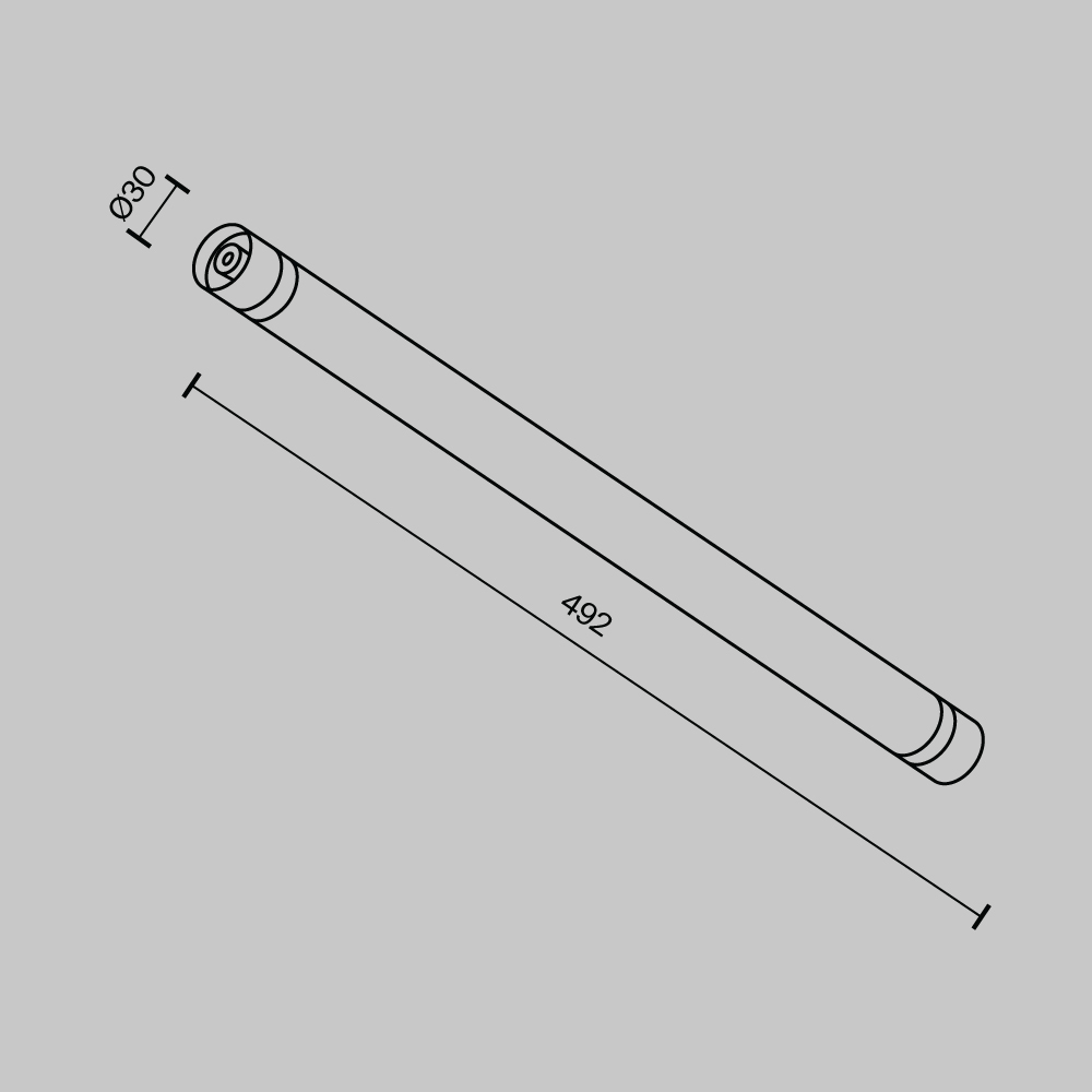 Картинка Светильник Technical C148CL-L500-7W3K-B