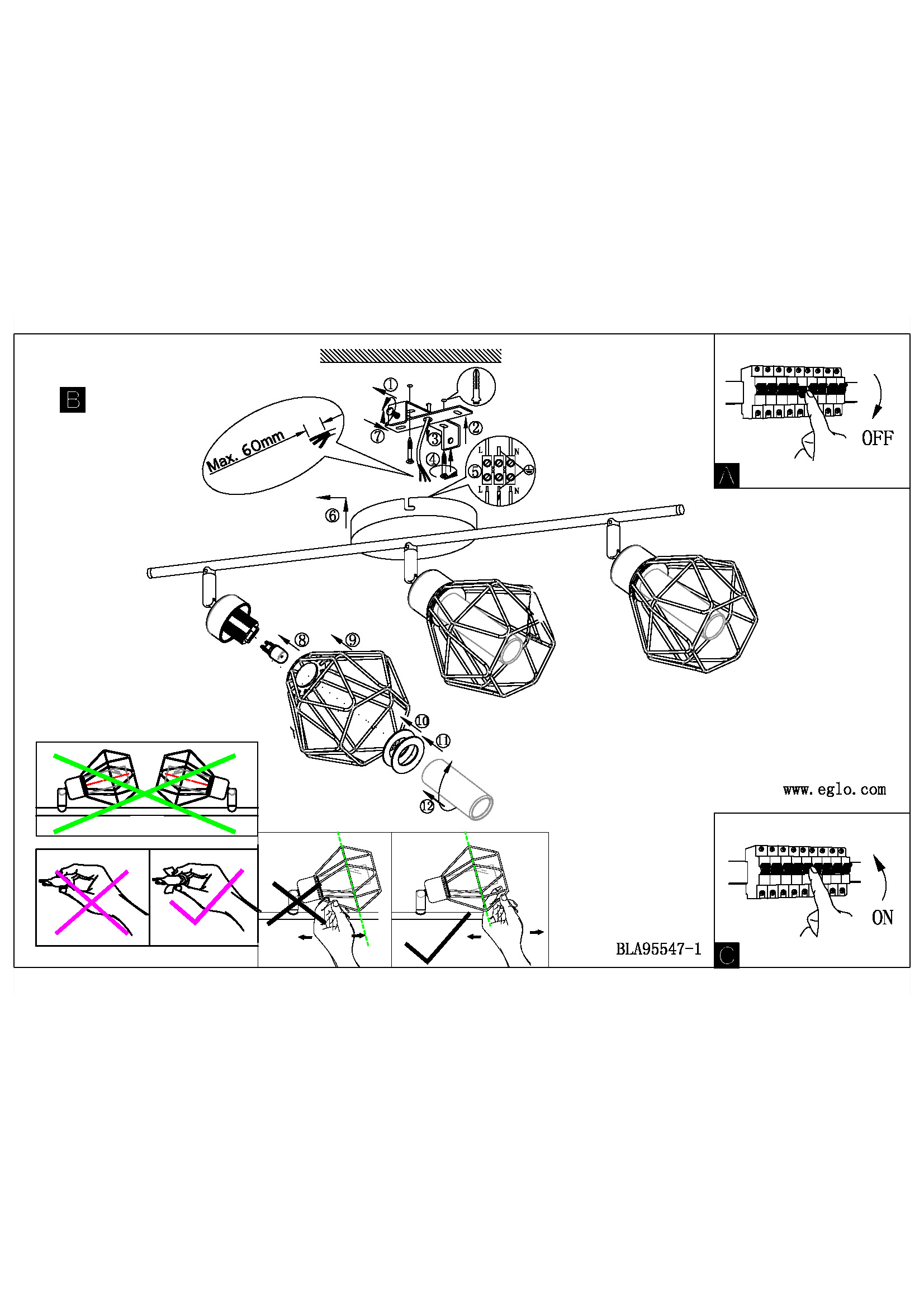 Дополнительная картинка Светодиодный спот Eglo Zapata 95547