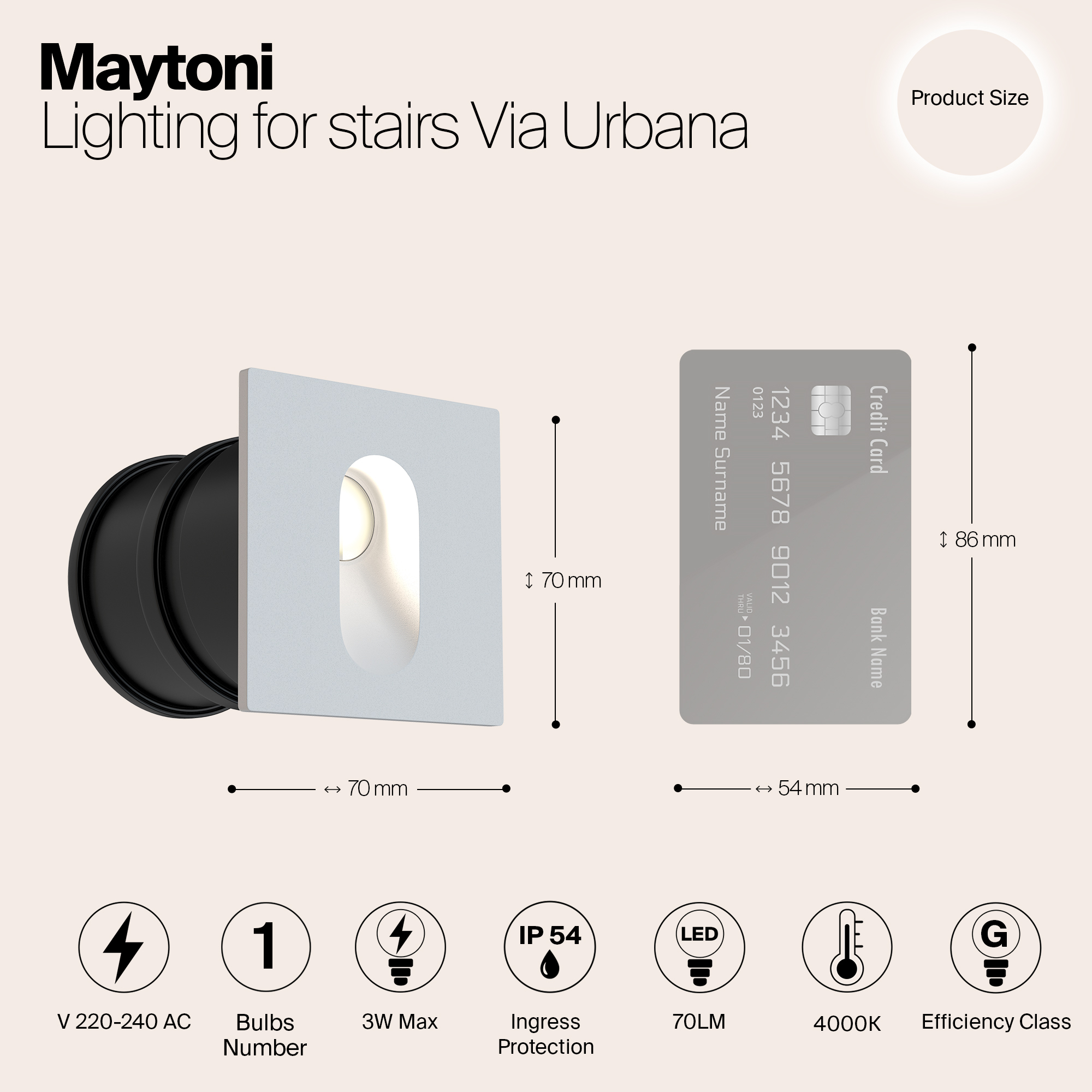 Дополнительная картинка Уличный светодиодный светильник Maytoni Via Urbana O022-L3W