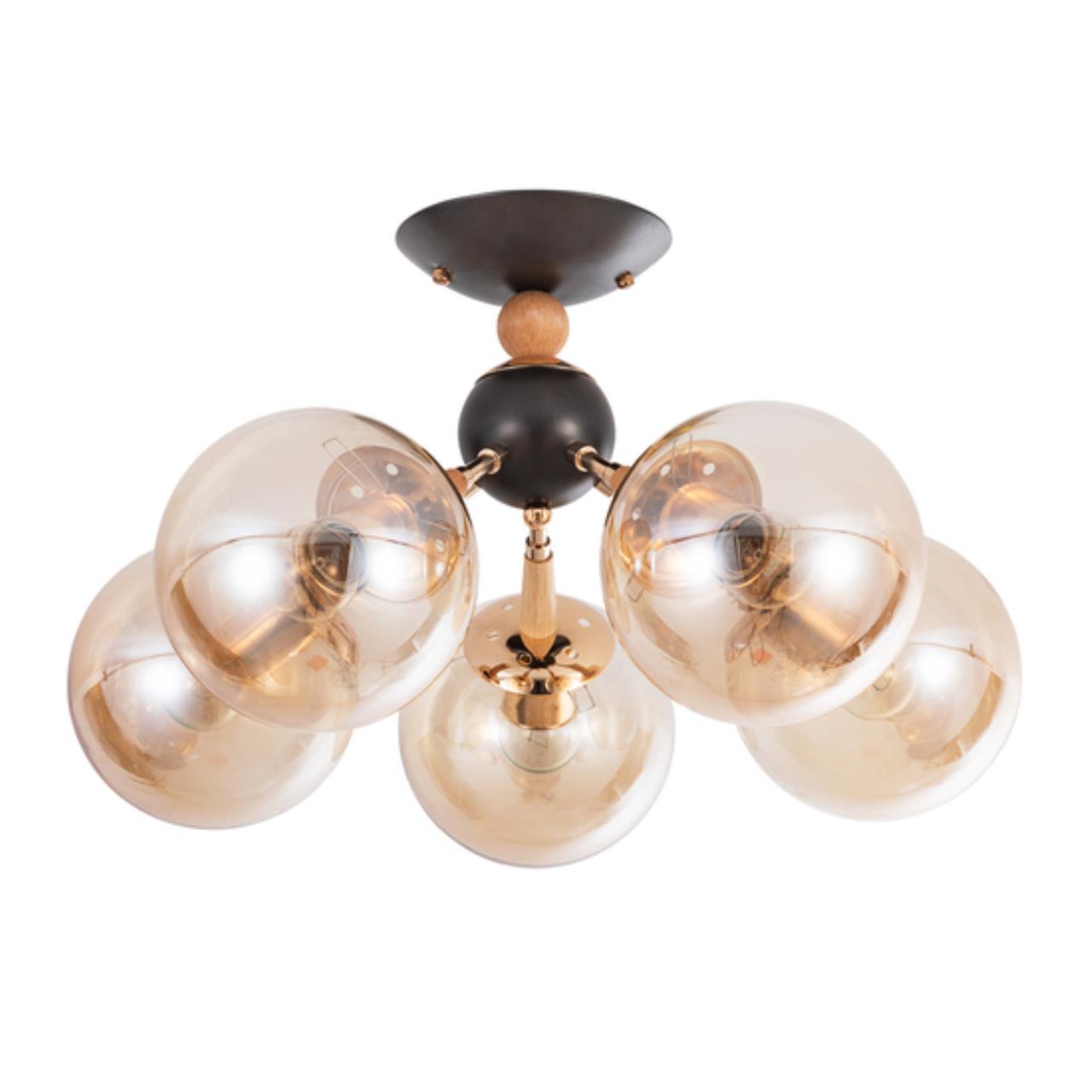 Дополнительная картинка Потолочный светильник Arte Lamp BOSTON A4485PL-5BK