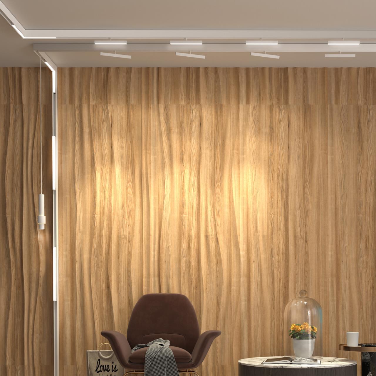 Дополнительная картинка Трековый светодиодный светильник Novotech Shino Flum 358611