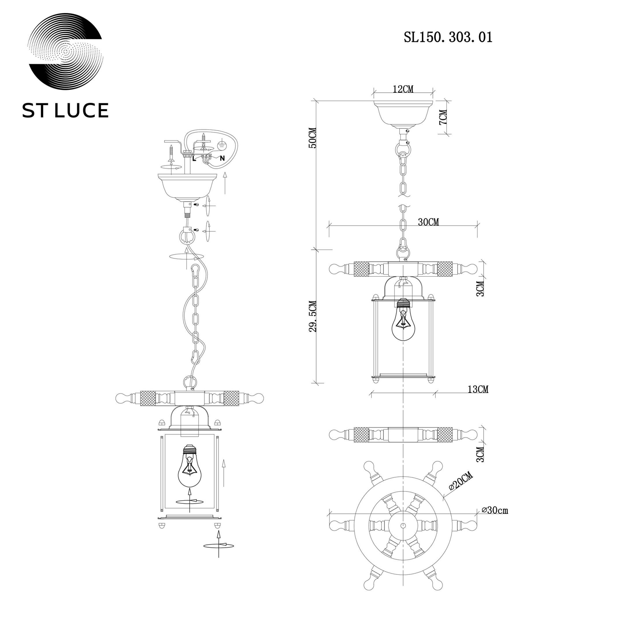 Картинка Подвесной светильник ST Luce Volantino SL150.303.01