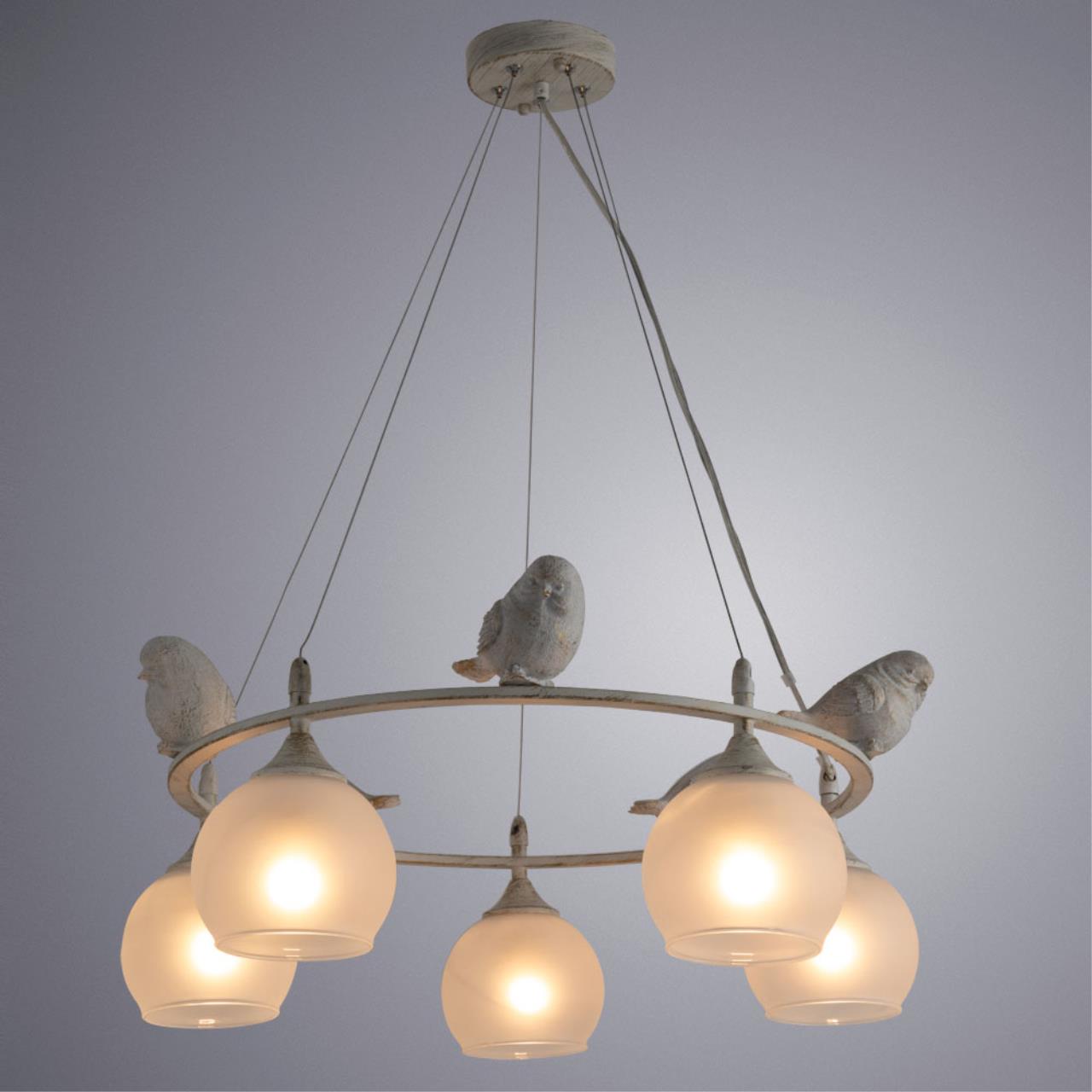 Дополнительная картинка Подвесная люстра Arte Lamp Gemelli A2150SP-5WG