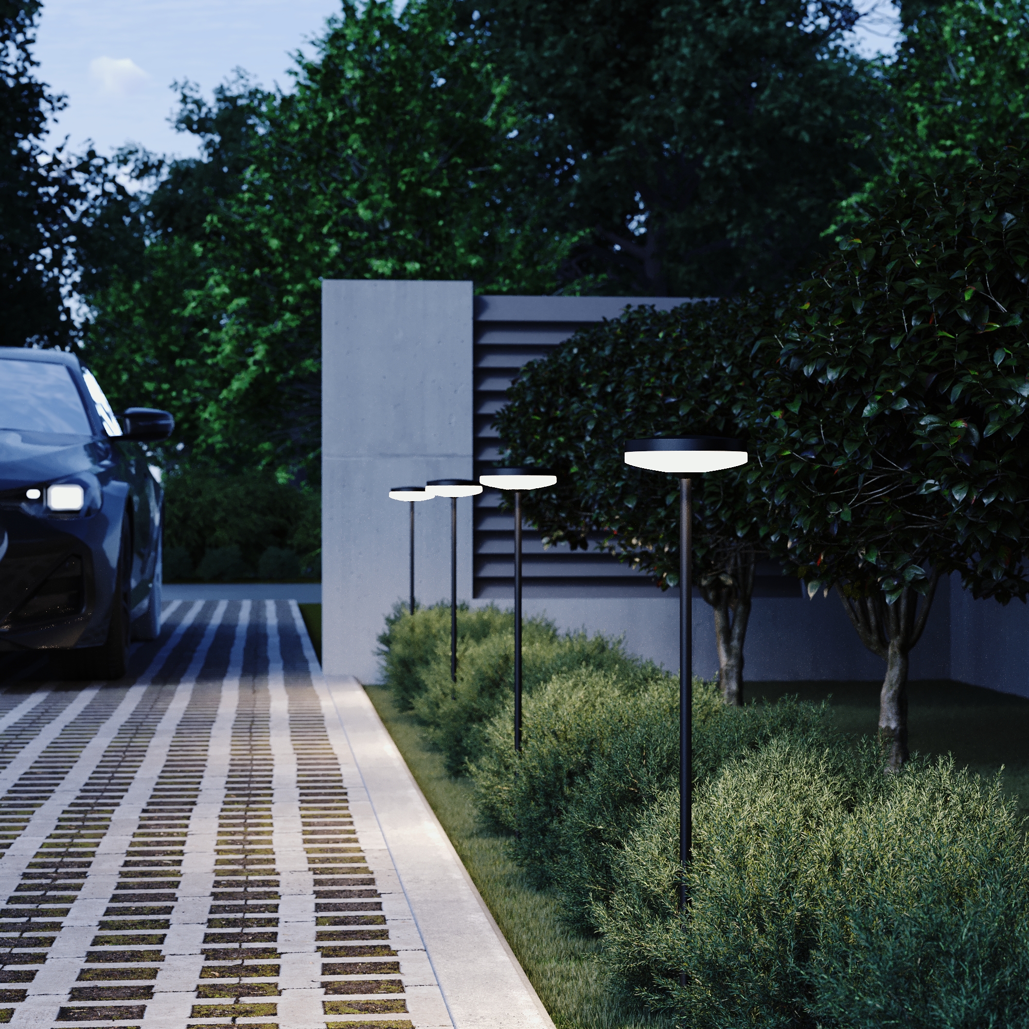 Картинка SL9524.405.01 Светильник уличный наземный ST-Luce GLIMER